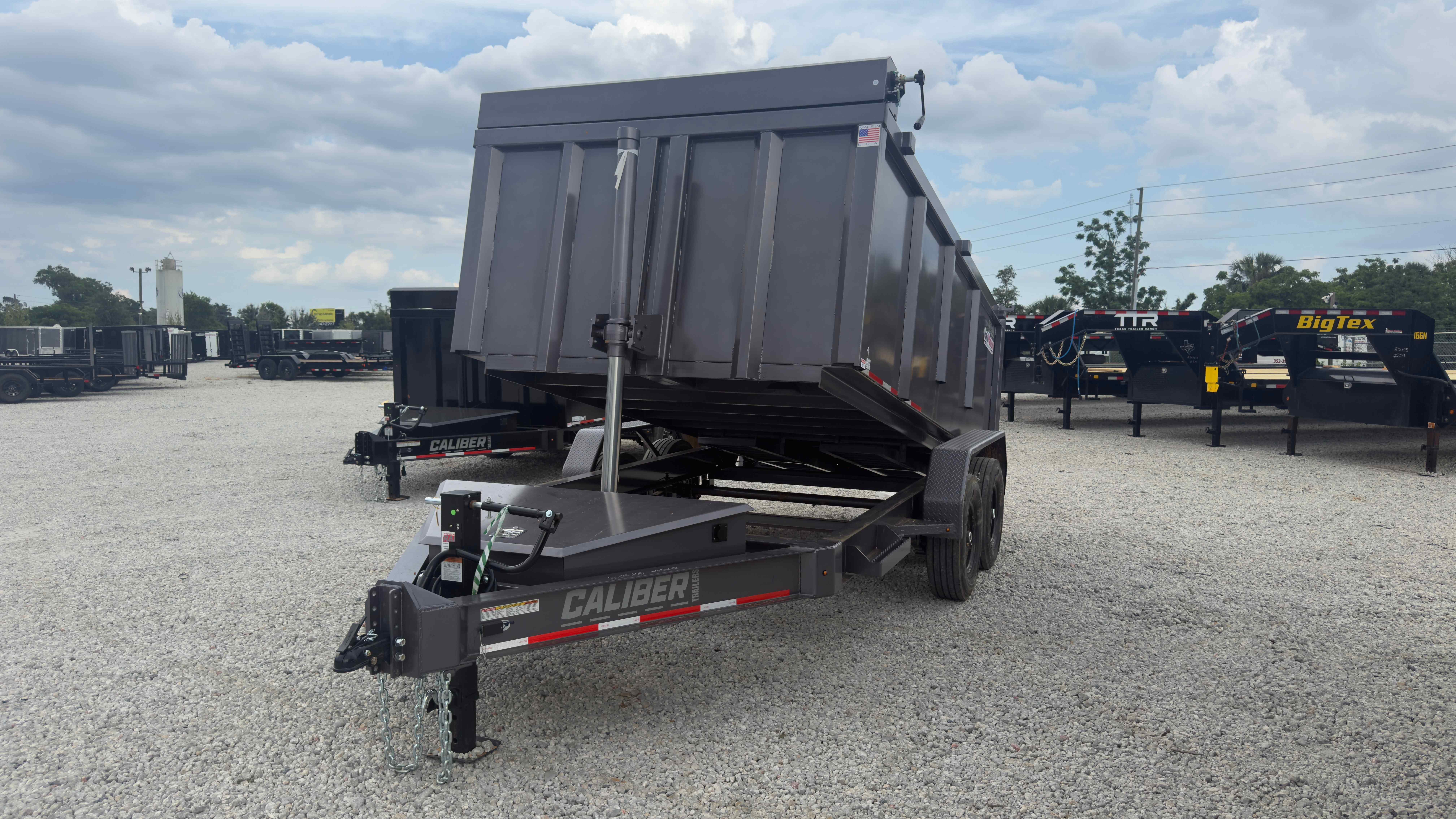 New 7×14 CALIBER Dump Trailer