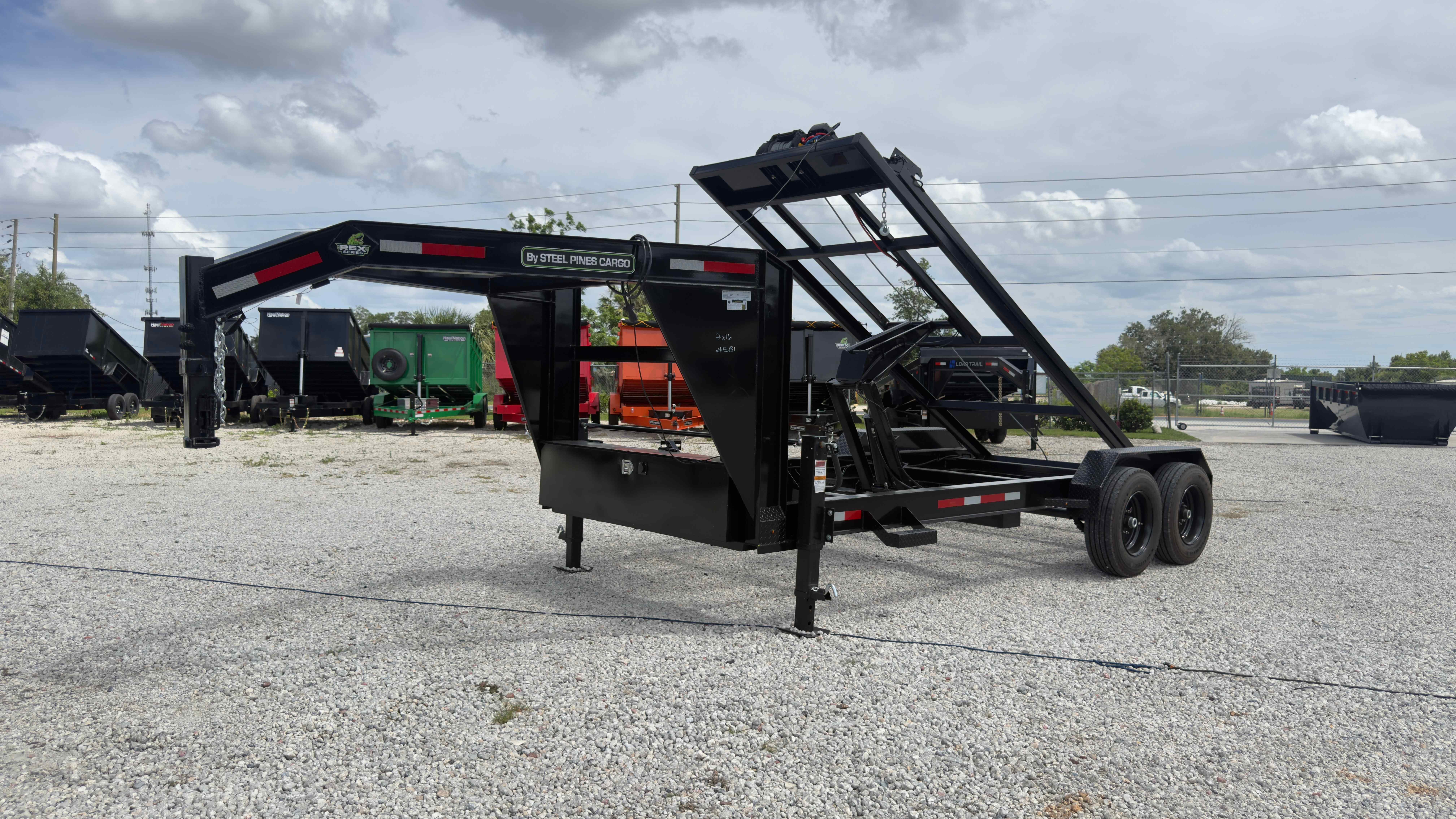 New 7×16 Steel Pines Cargo, LLC Roll Off Trailer