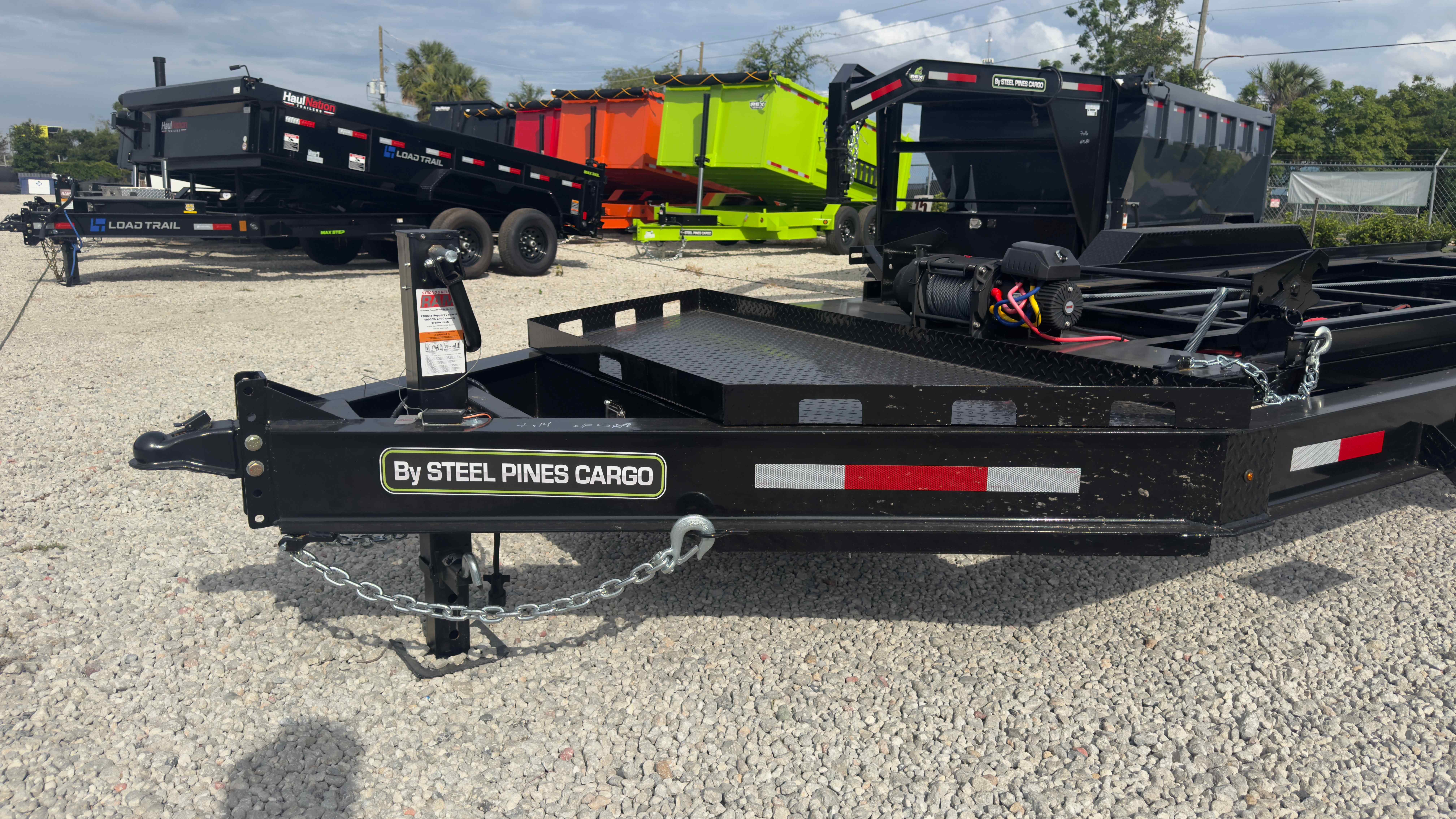 New 7×14 Steel Pines Cargo, LLC Roll Off Trailer