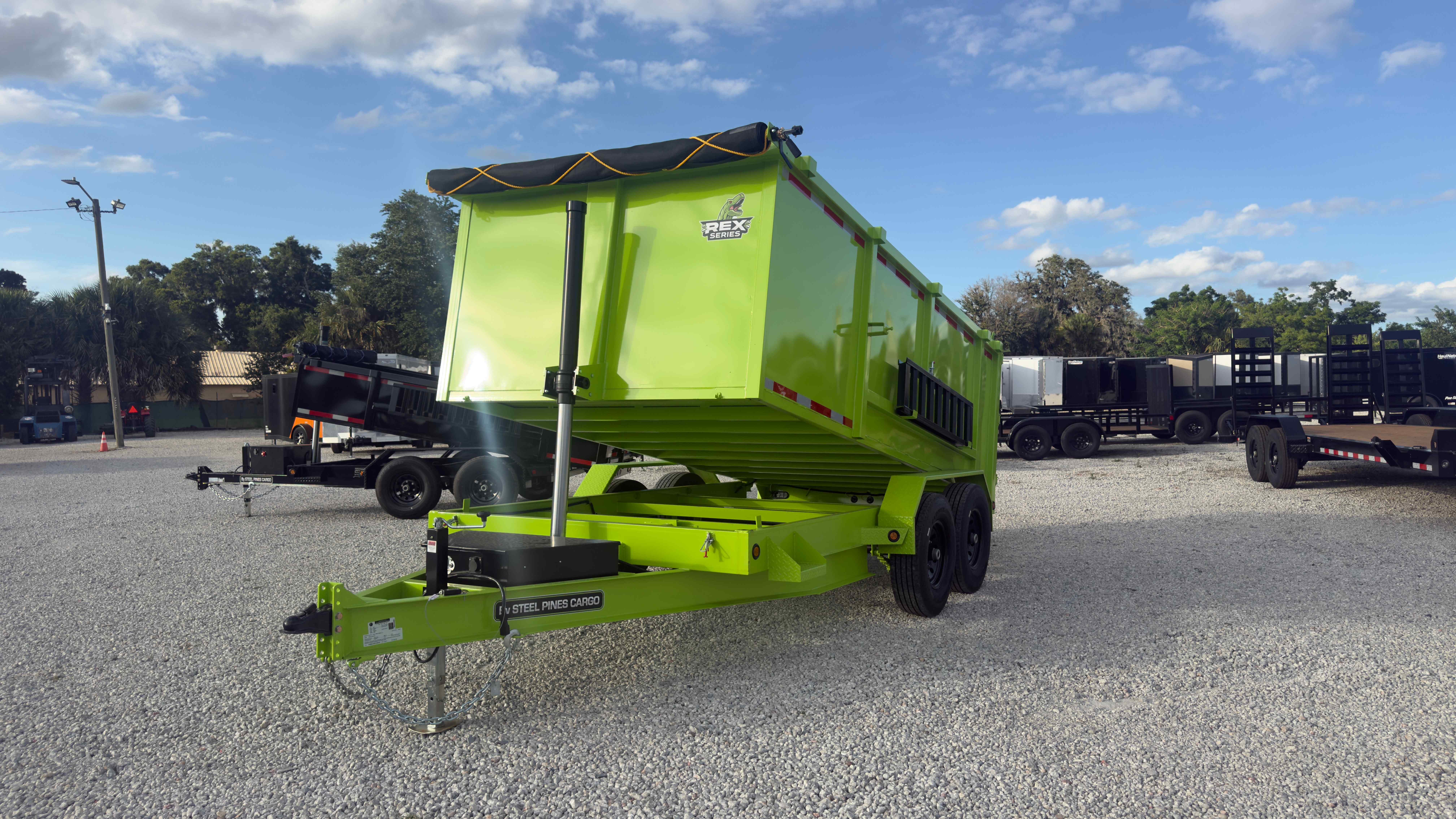 New 7×14 Steel Pines Cargo, LLC Dump Trailer