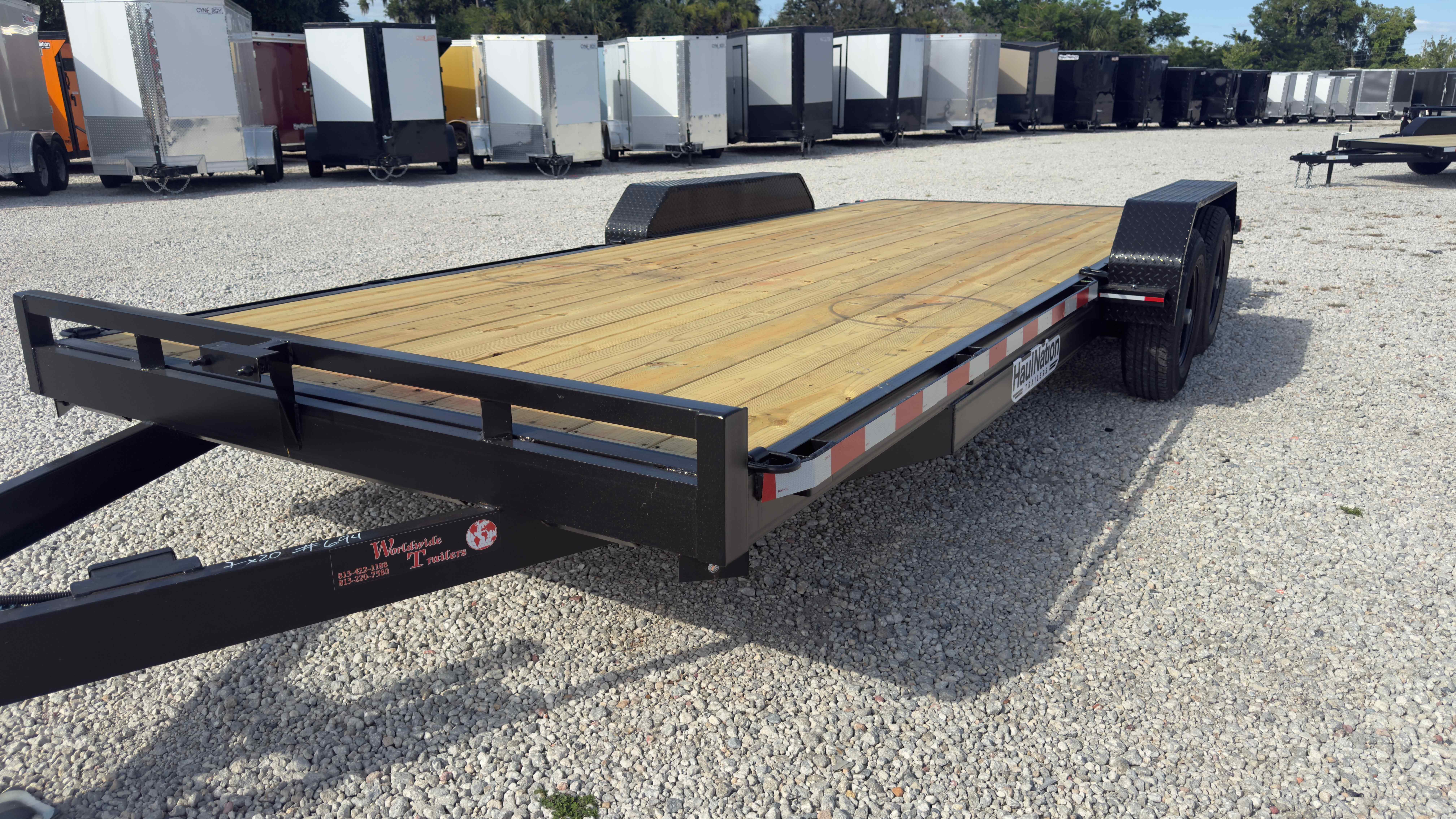 New 7×20 WORLDWIDE TRAILERS Car Trailer