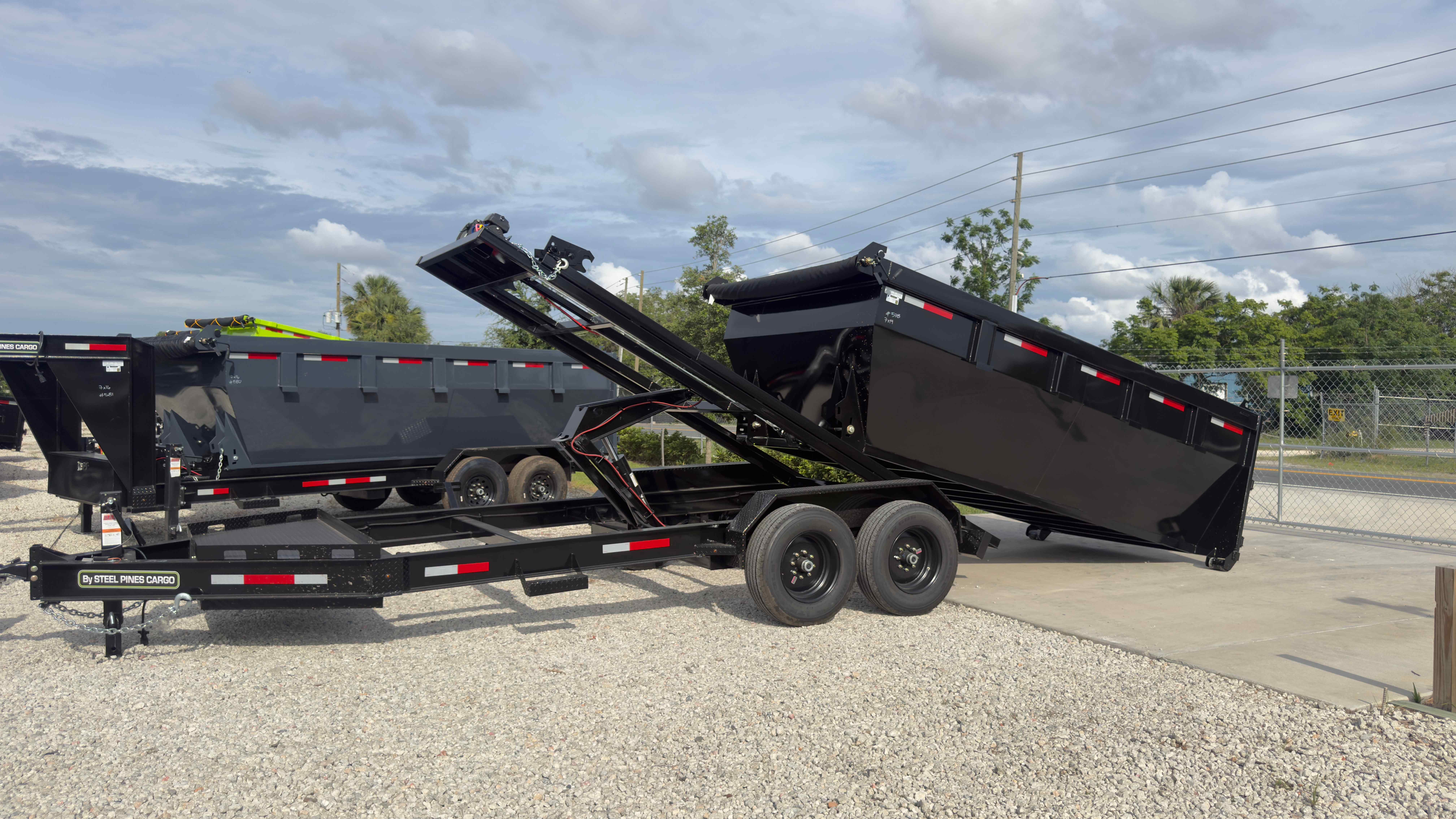 New 7×14 Steel Pines Cargo, LLC Roll Off Trailer