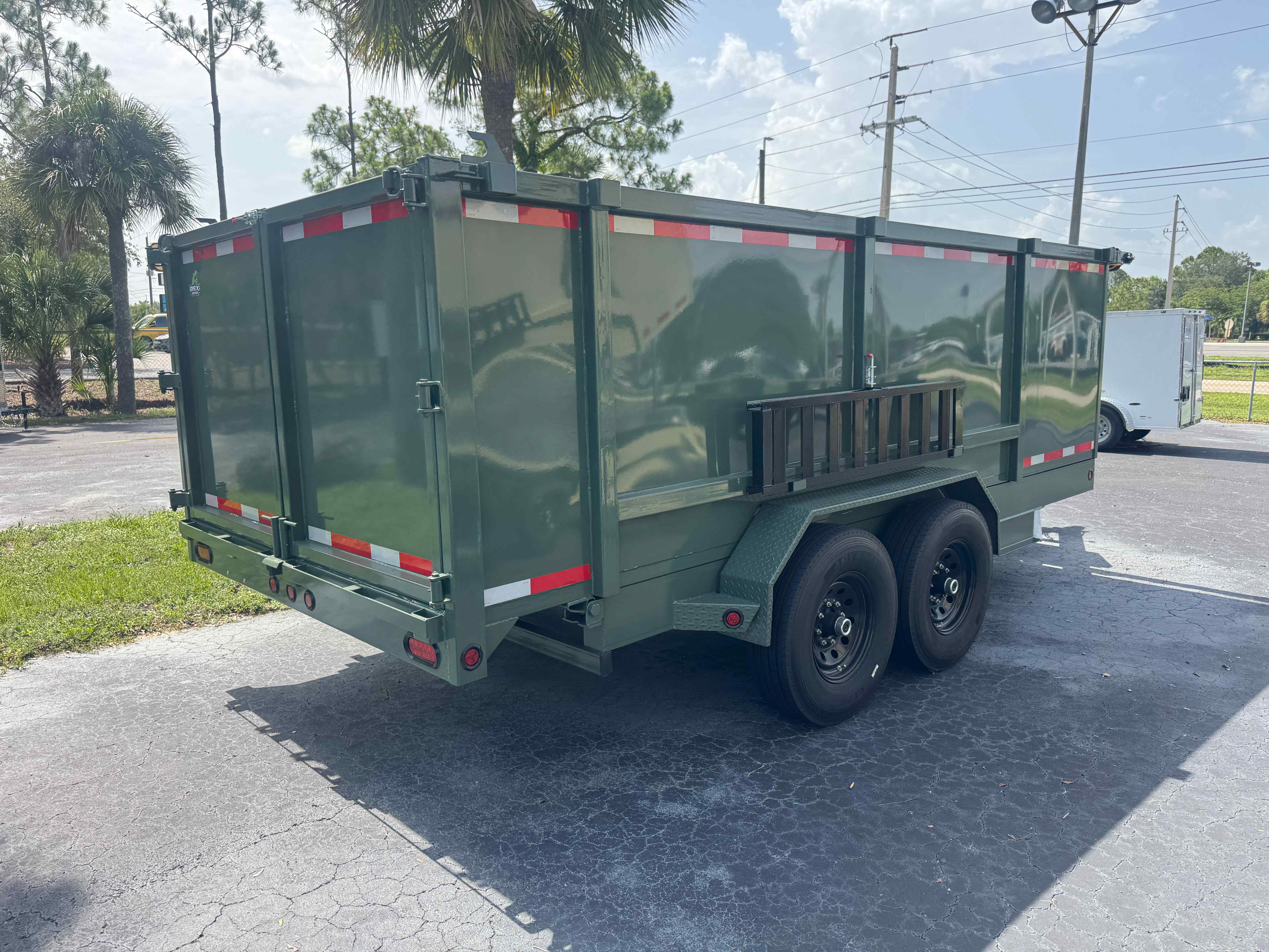 New 7×16 Steel Pines Cargo, LLC Dump Trailer