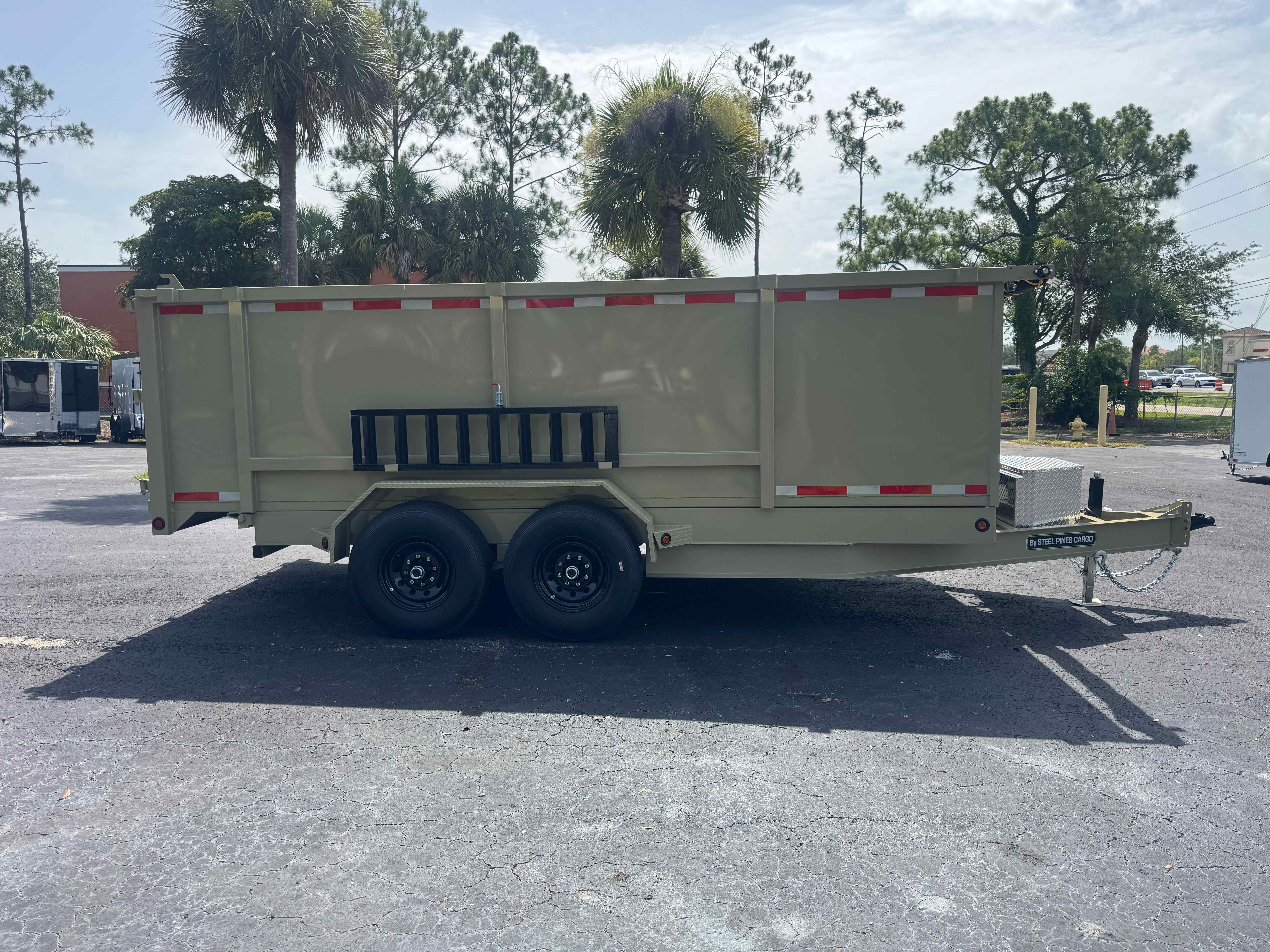 New 7×16 Steel Pines Cargo, LLC Dump Trailer