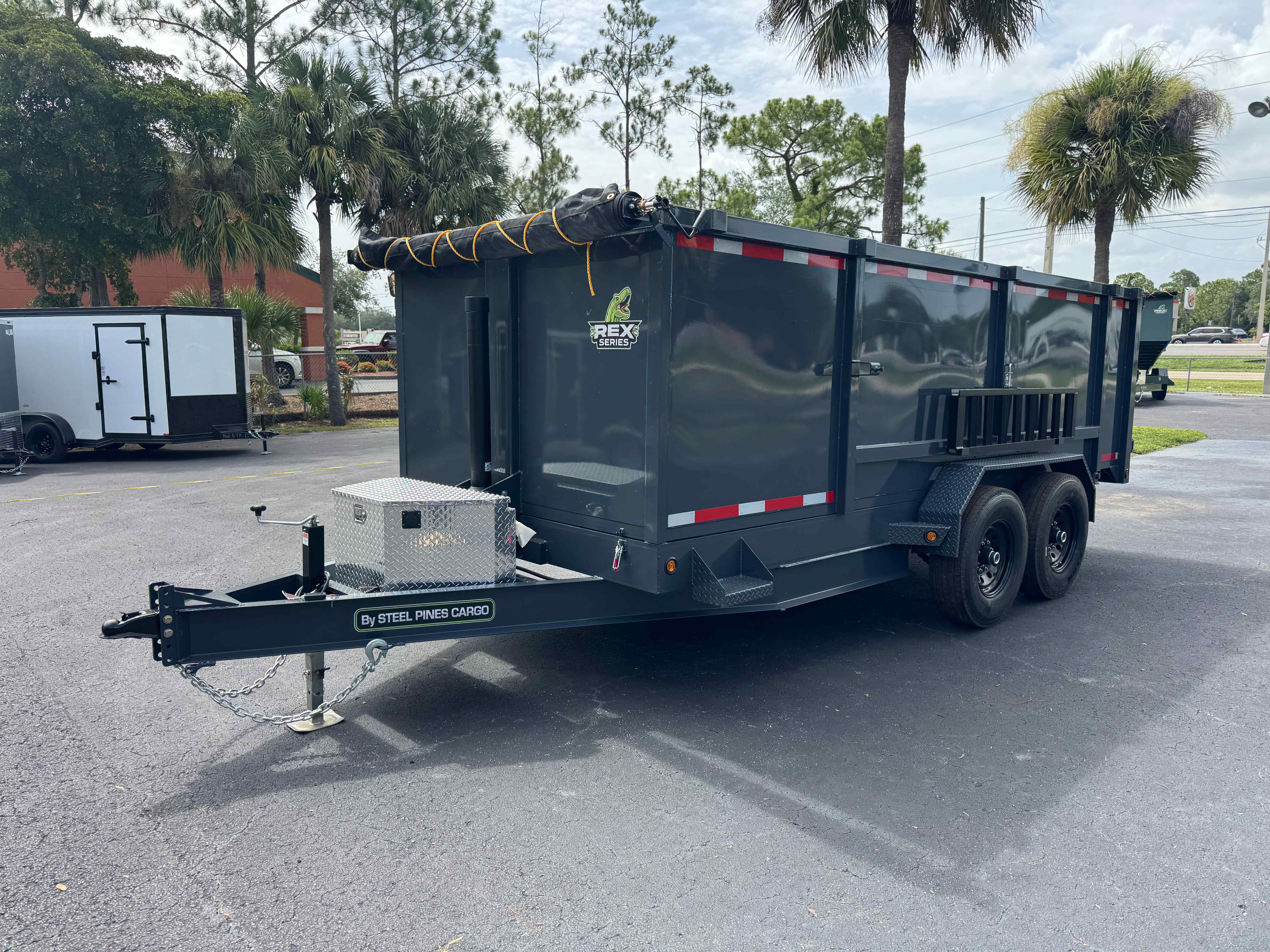 New 7×16 Steel Pines Cargo, LLC Dump Trailer