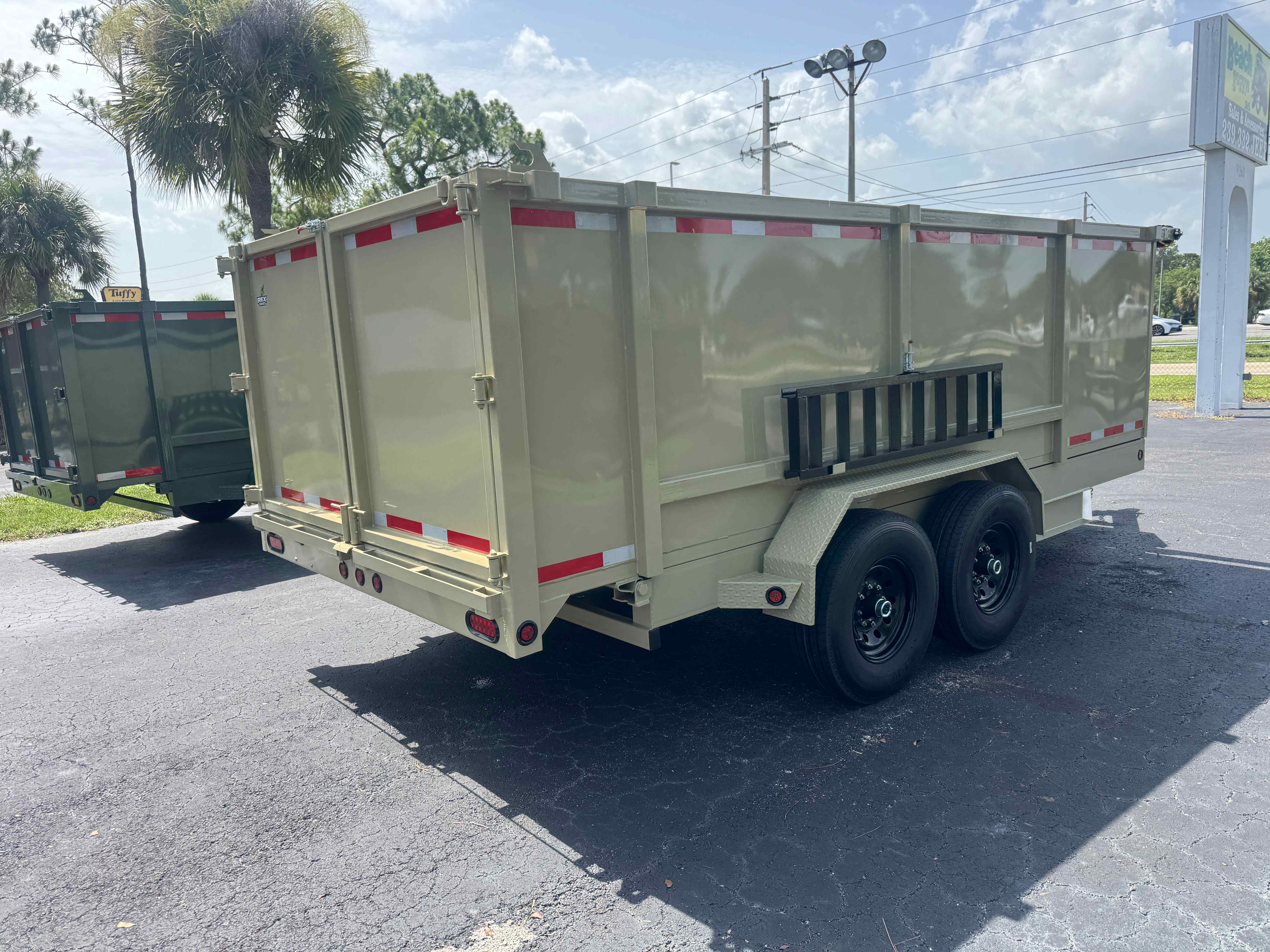 New 7×16 Steel Pines Cargo, LLC Dump Trailer
