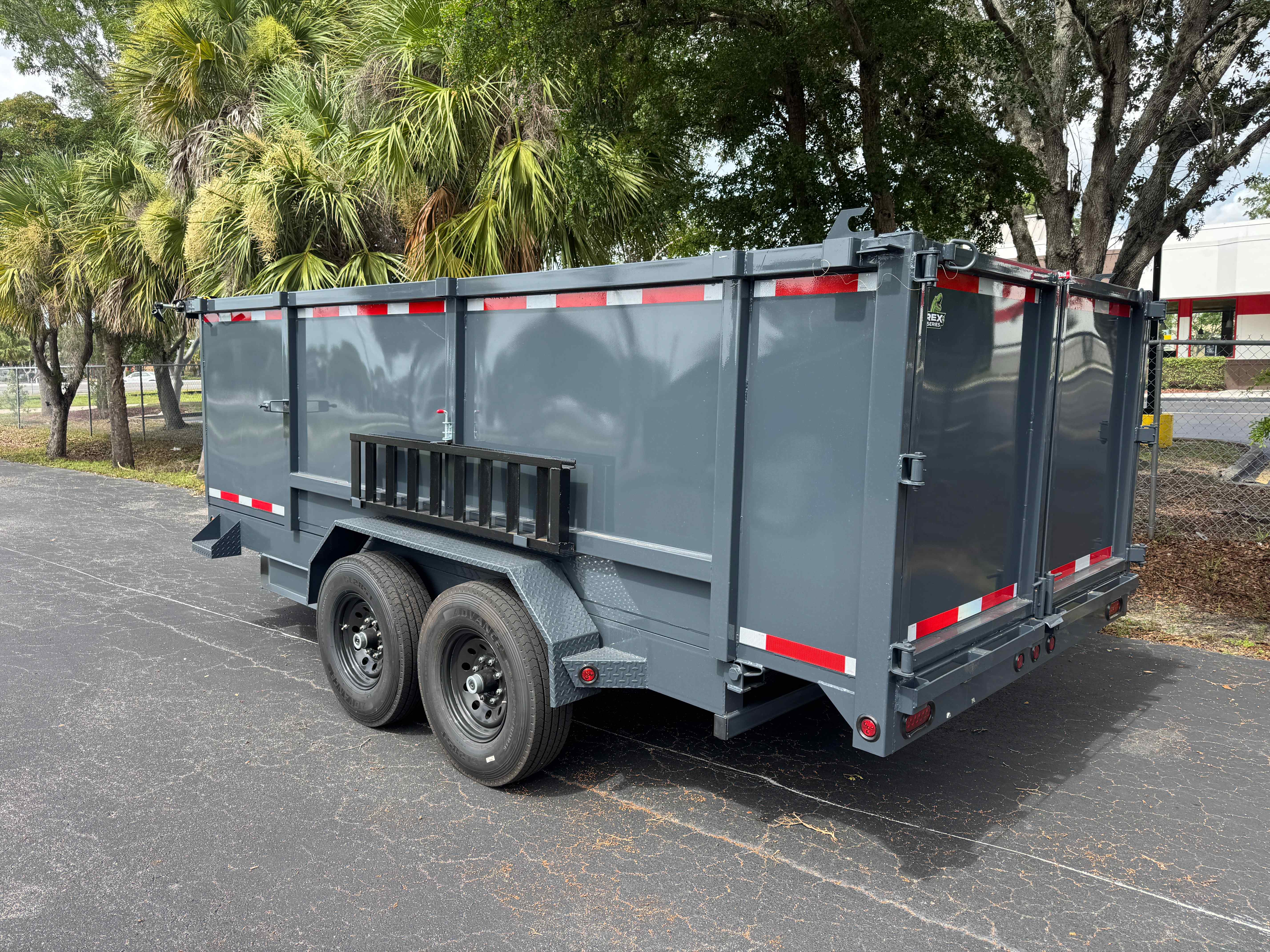 New 7×16 Steel Pines Cargo, LLC Dump Trailer