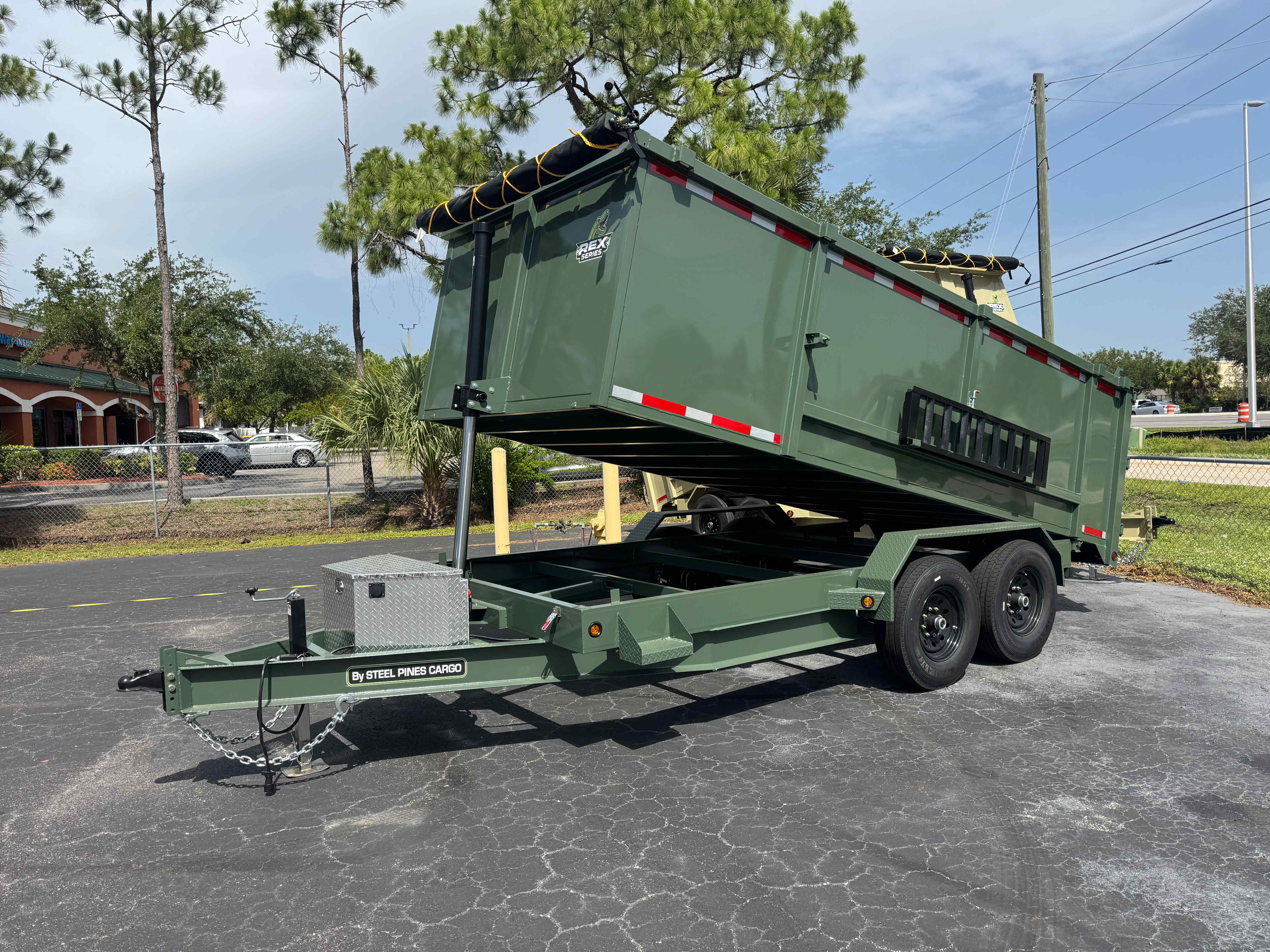 New 7×16 Steel Pines Cargo, LLC Dump Trailer