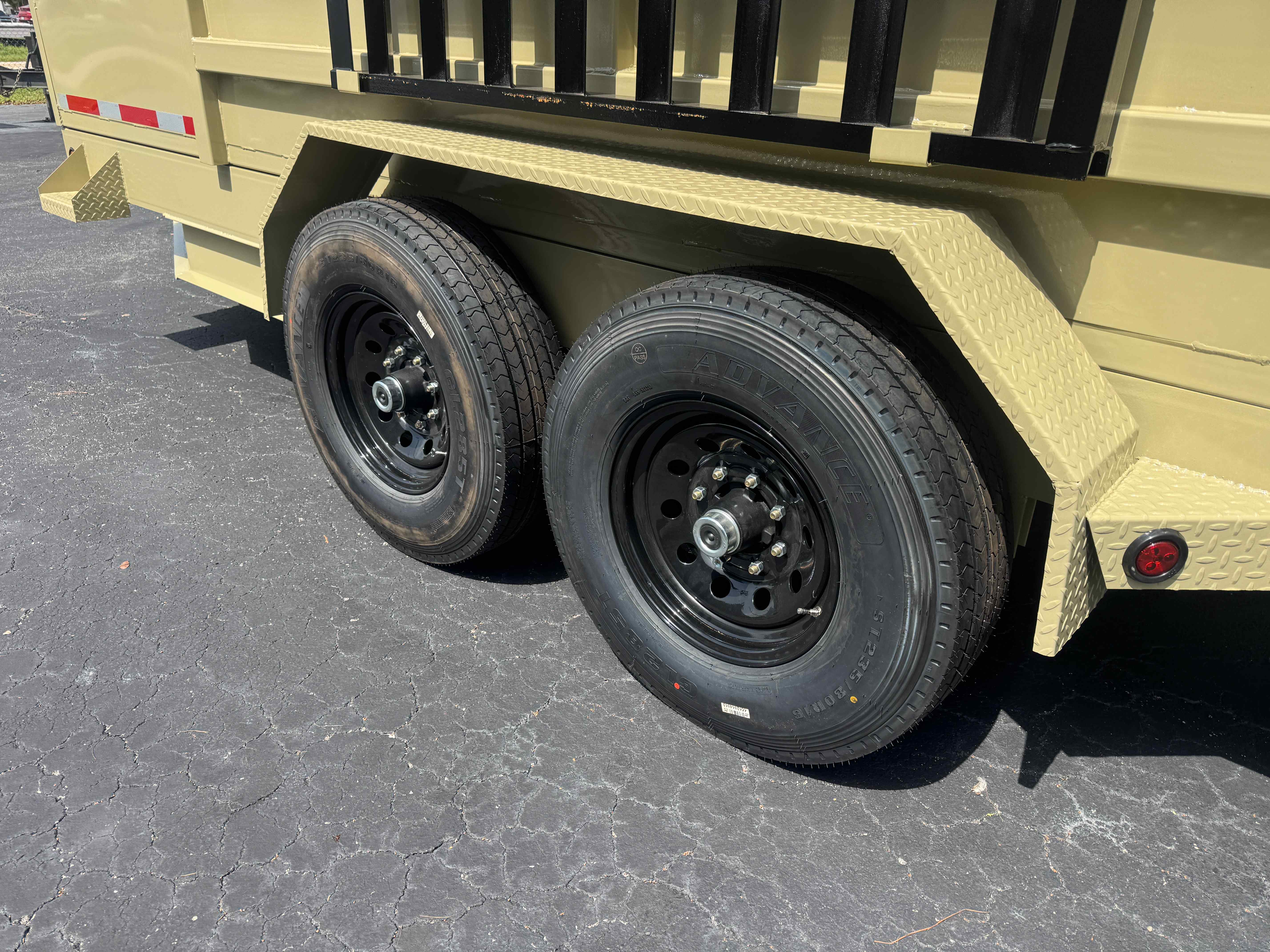 New 7×16 Steel Pines Cargo, LLC Dump Trailer