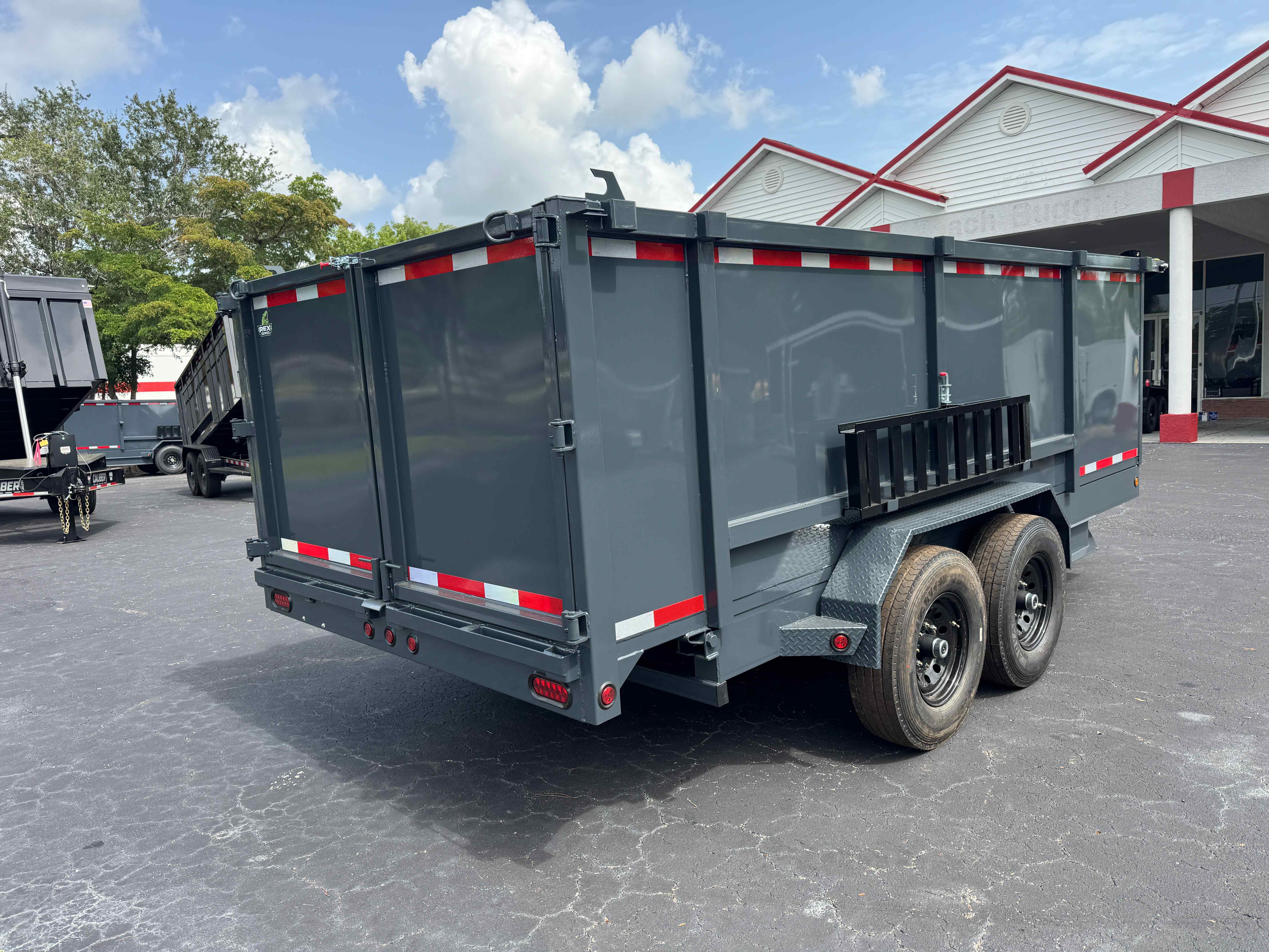 New 7×16 Steel Pines Cargo, LLC Dump Trailer