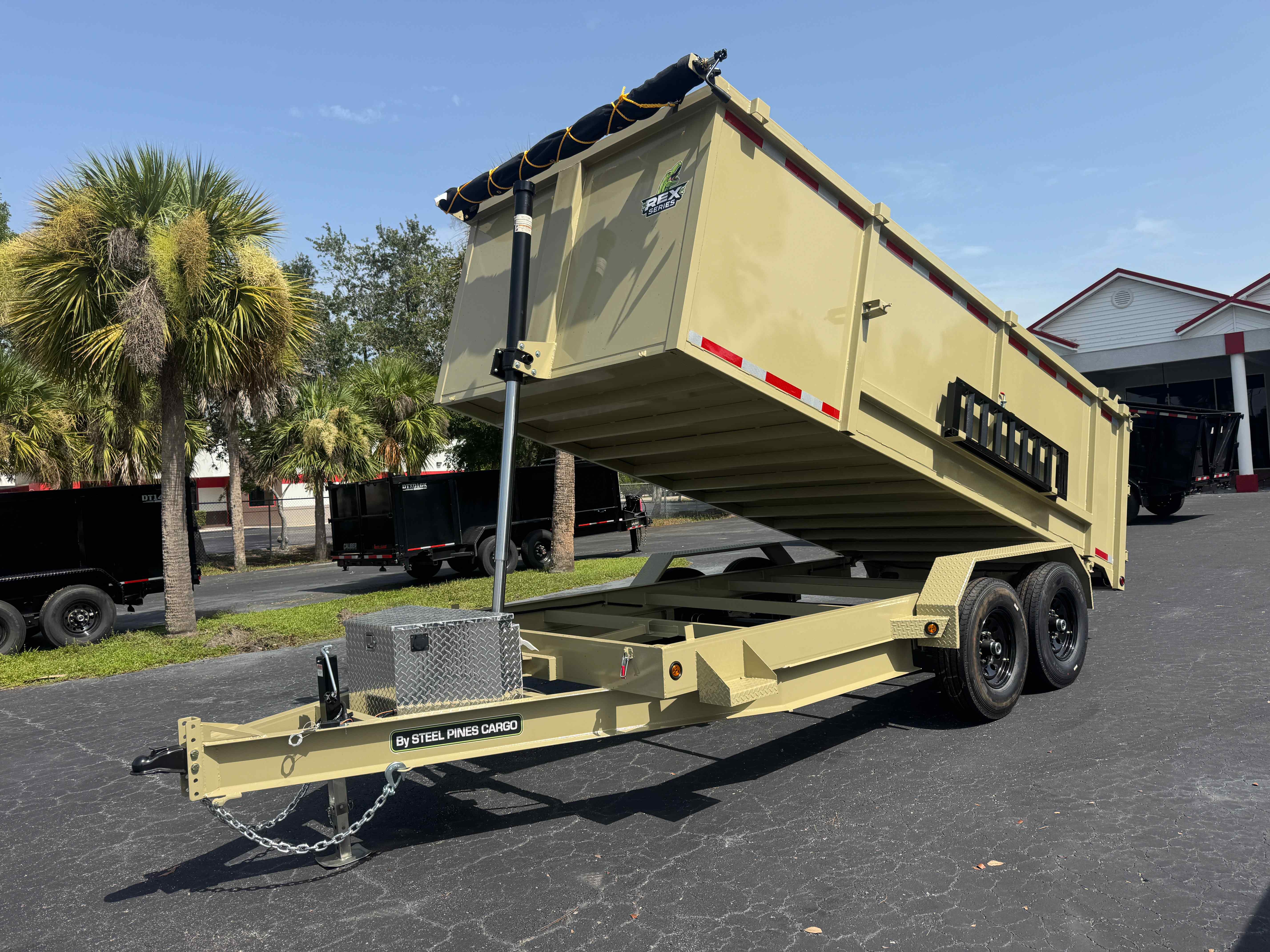 New 7×16 Steel Pines Cargo, LLC Dump Trailer