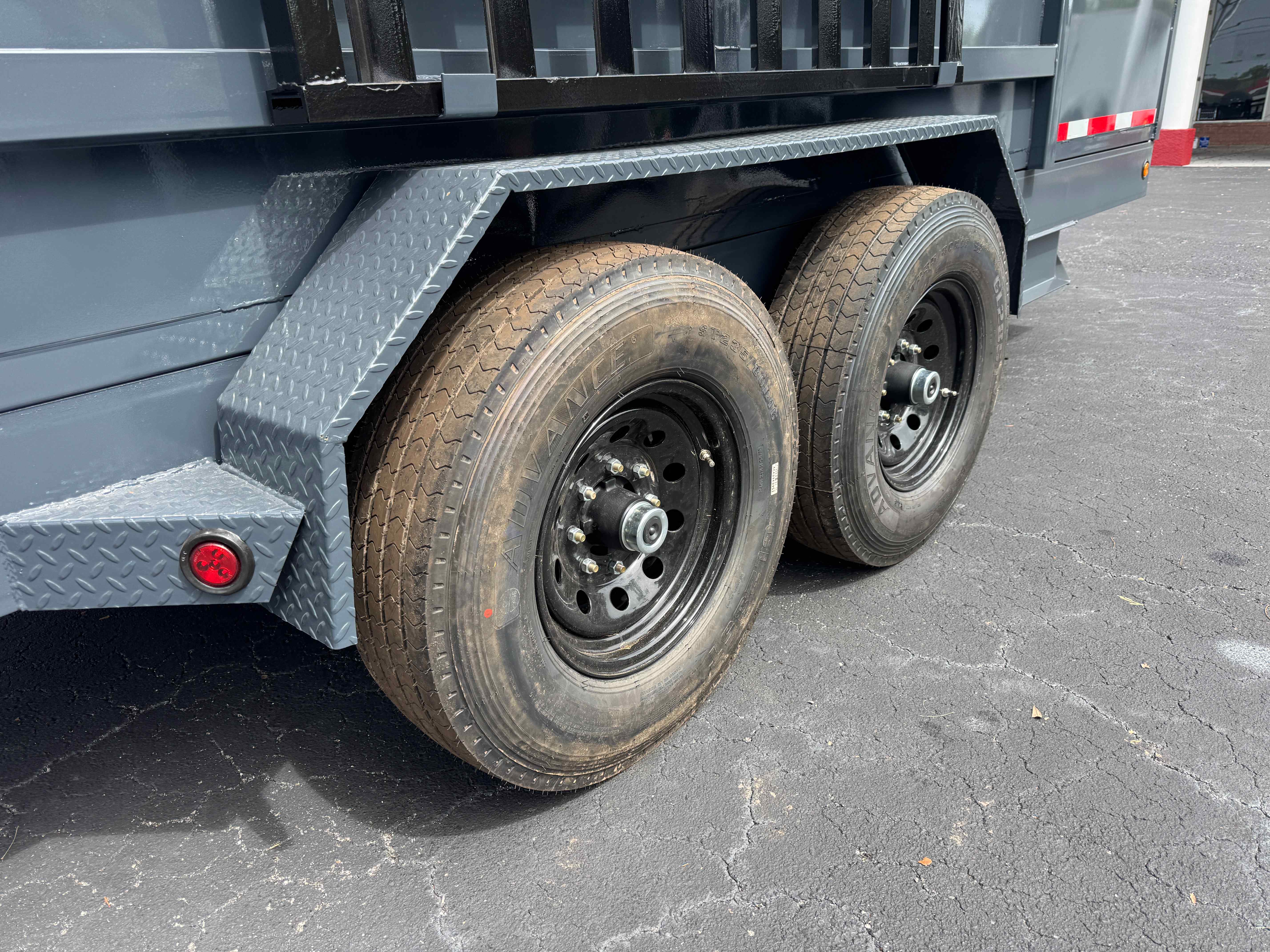New 7×16 Steel Pines Cargo, LLC Dump Trailer