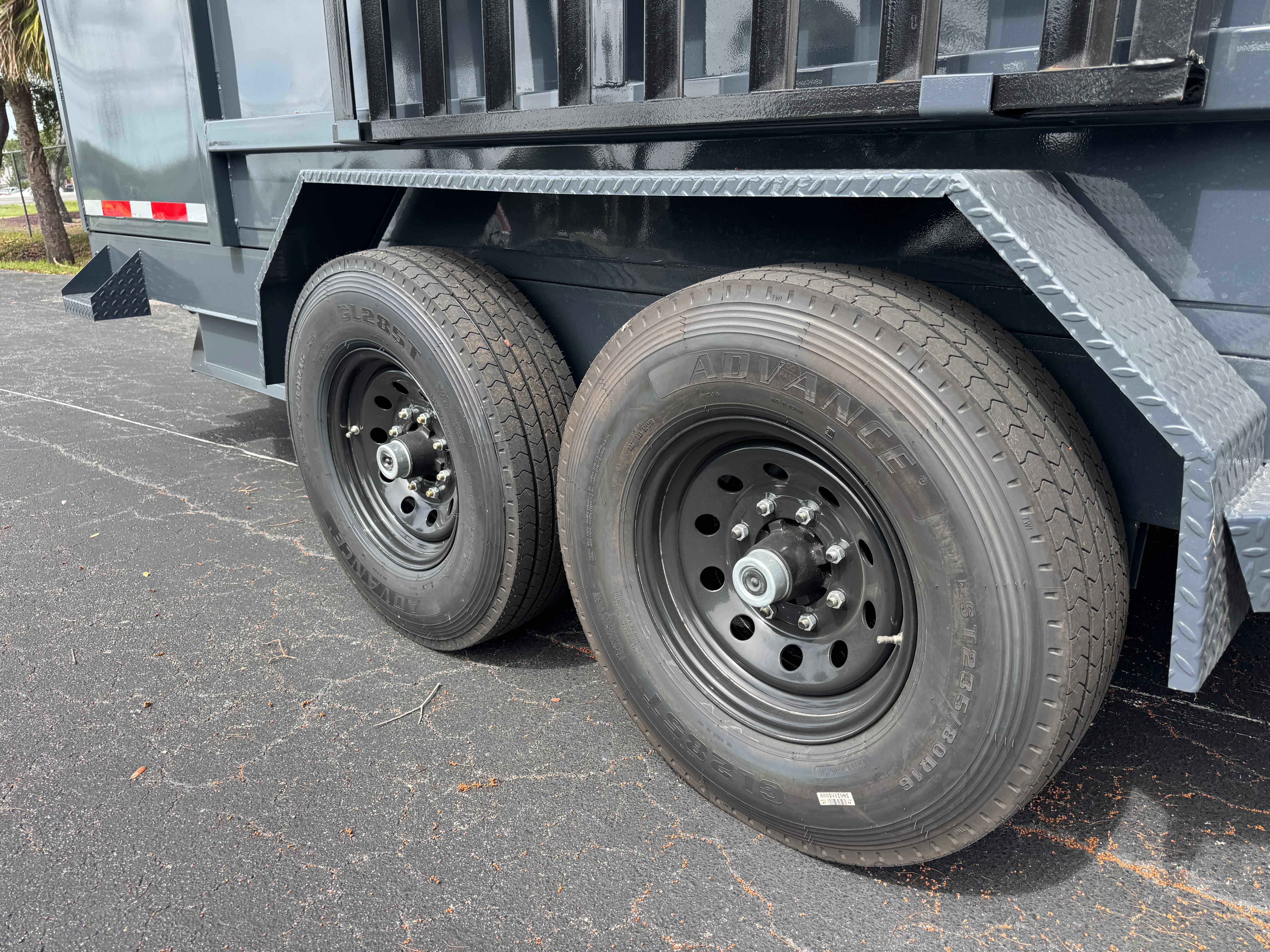 New 7×16 Steel Pines Cargo, LLC Dump Trailer