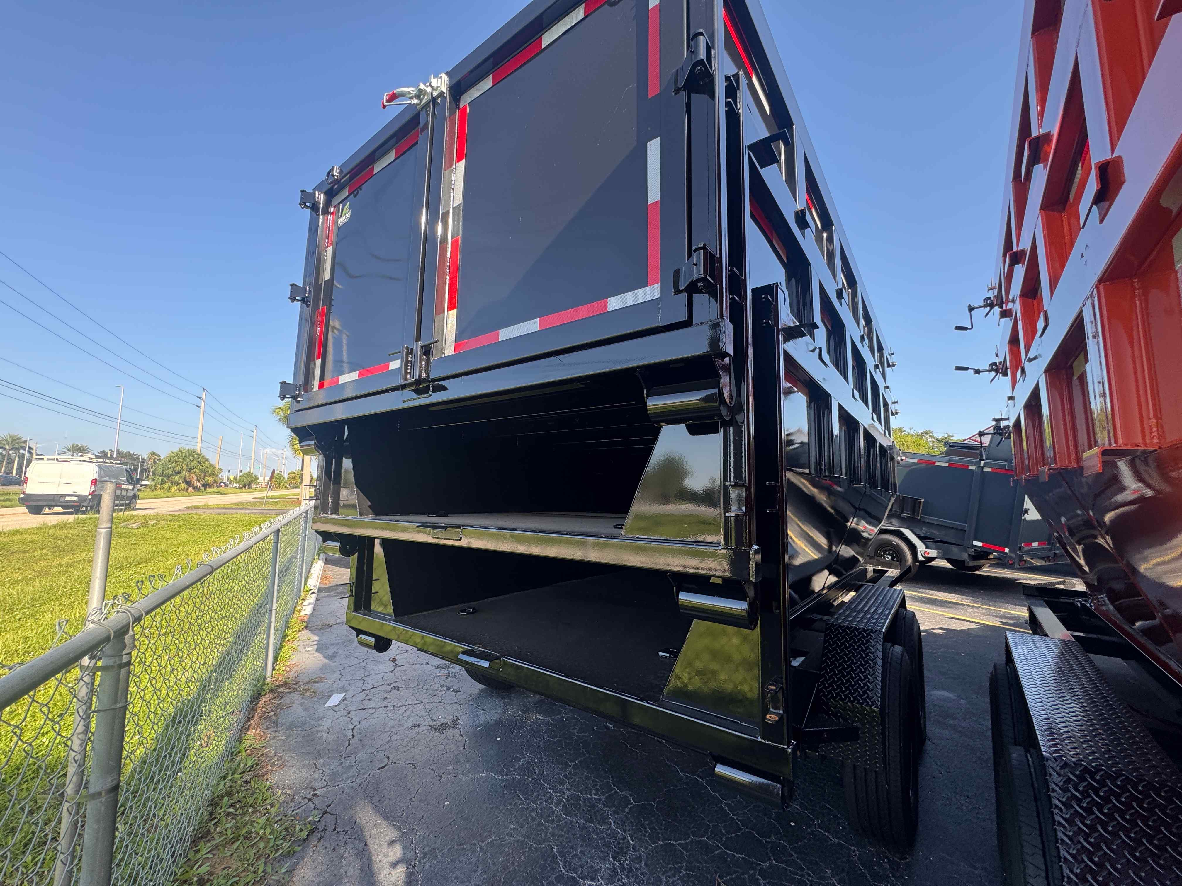 New 7×16 STEEL PINES Roll Off Trailer