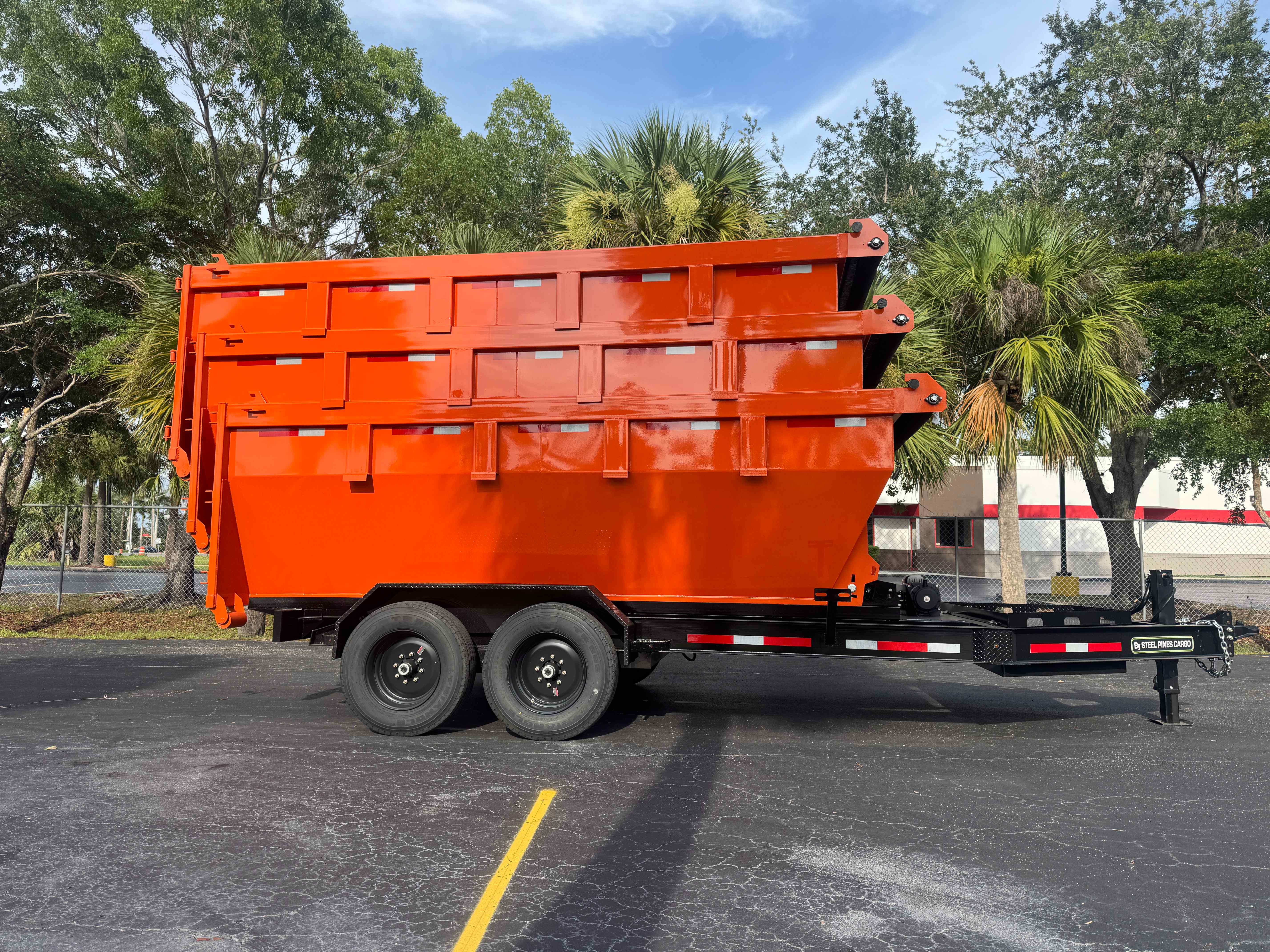 New 7×14 STEEL PINES Roll Off Trailer