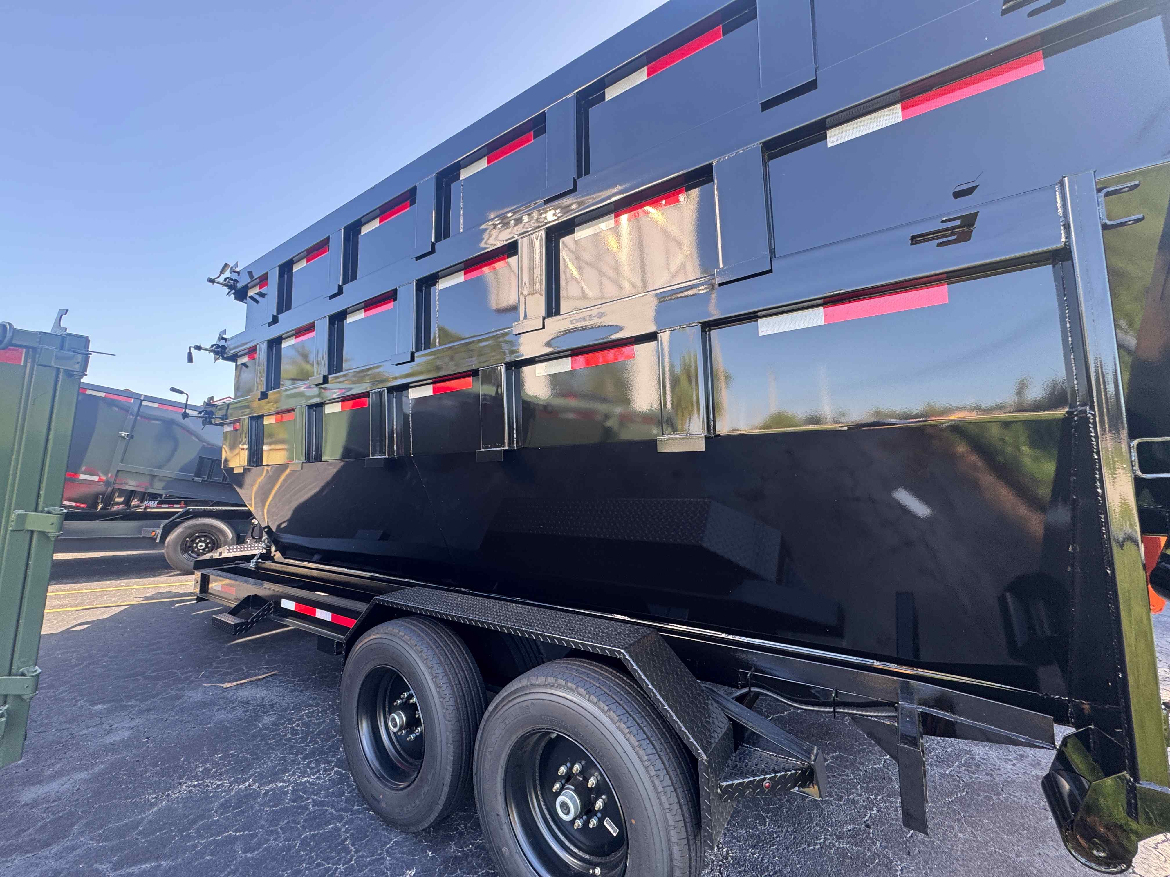 New 7×16 STEEL PINES Roll Off Trailer