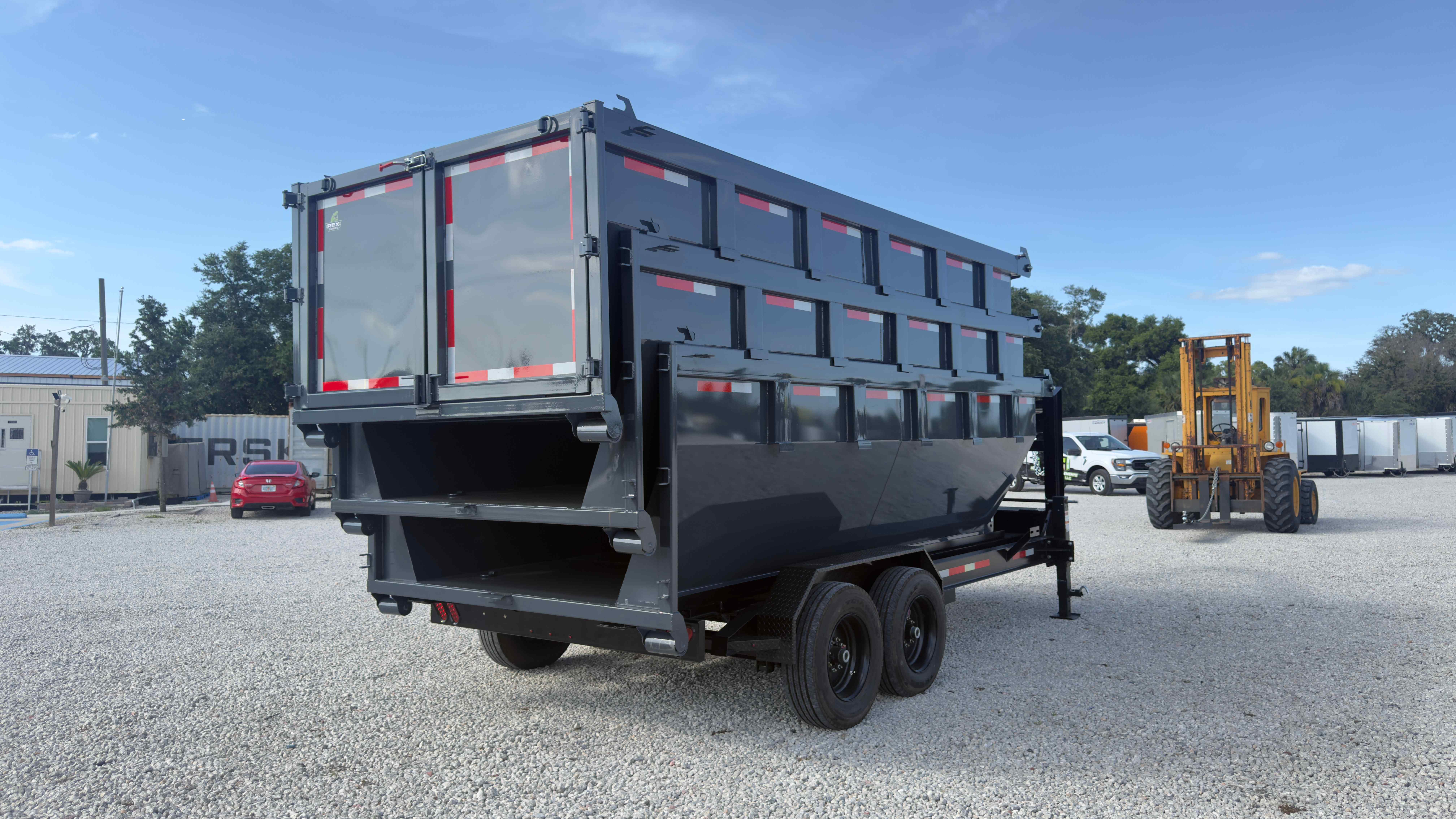New 7×14 STEEL PINES Roll Off Trailer