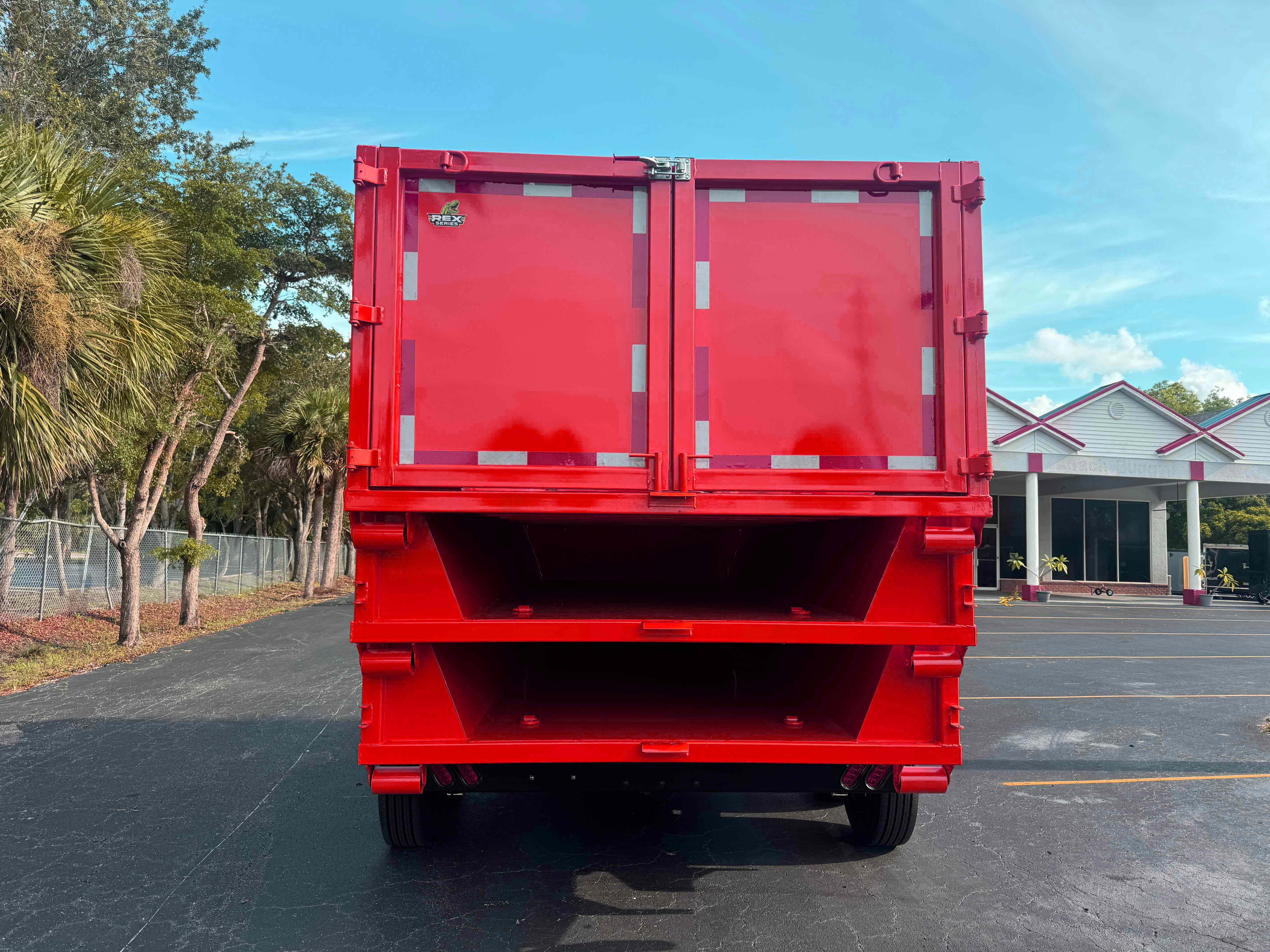 New 7×16 STEEL PINES Roll Off Trailer