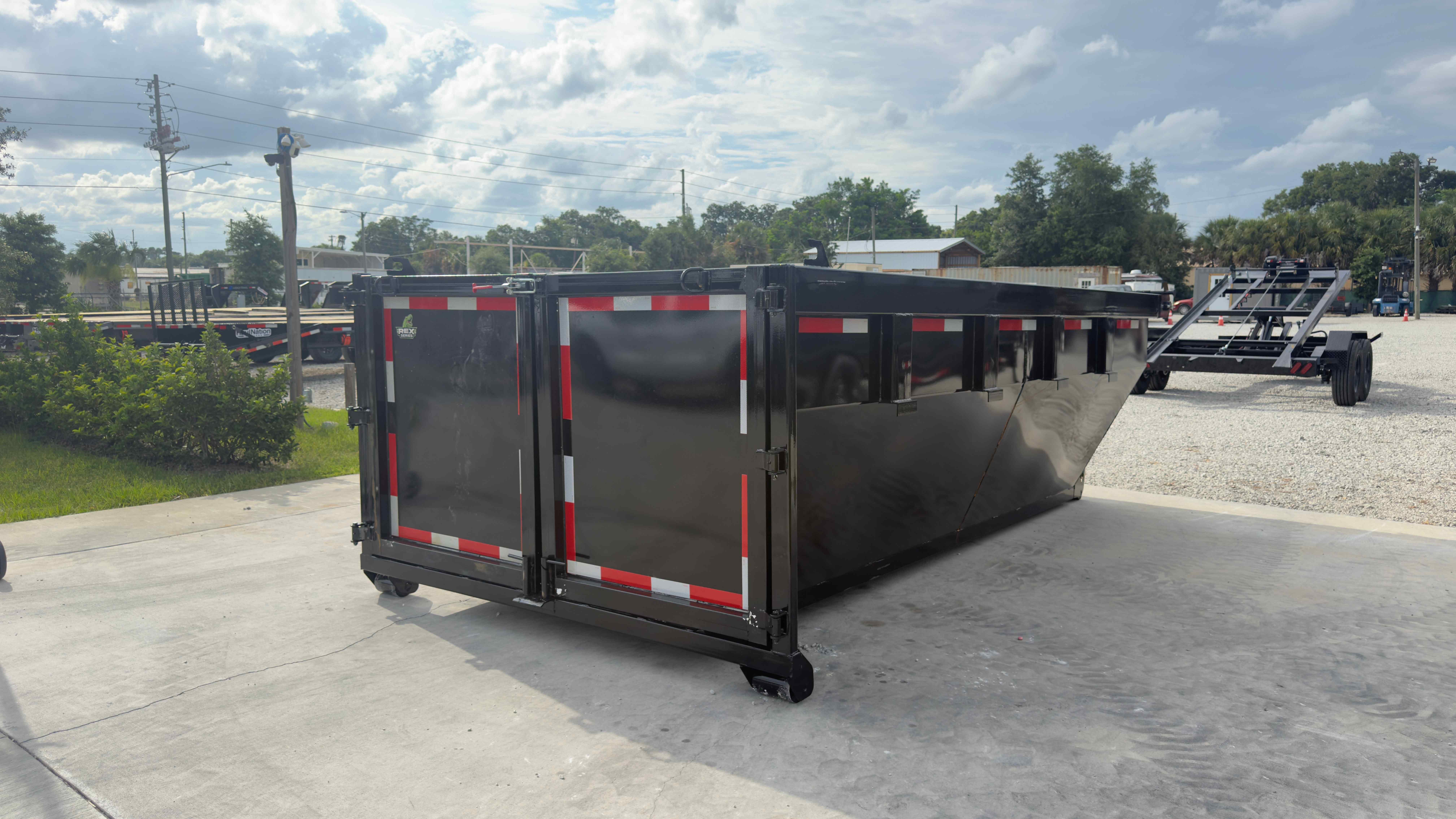 New 7×16 STEEL PINES Roll Off Trailer