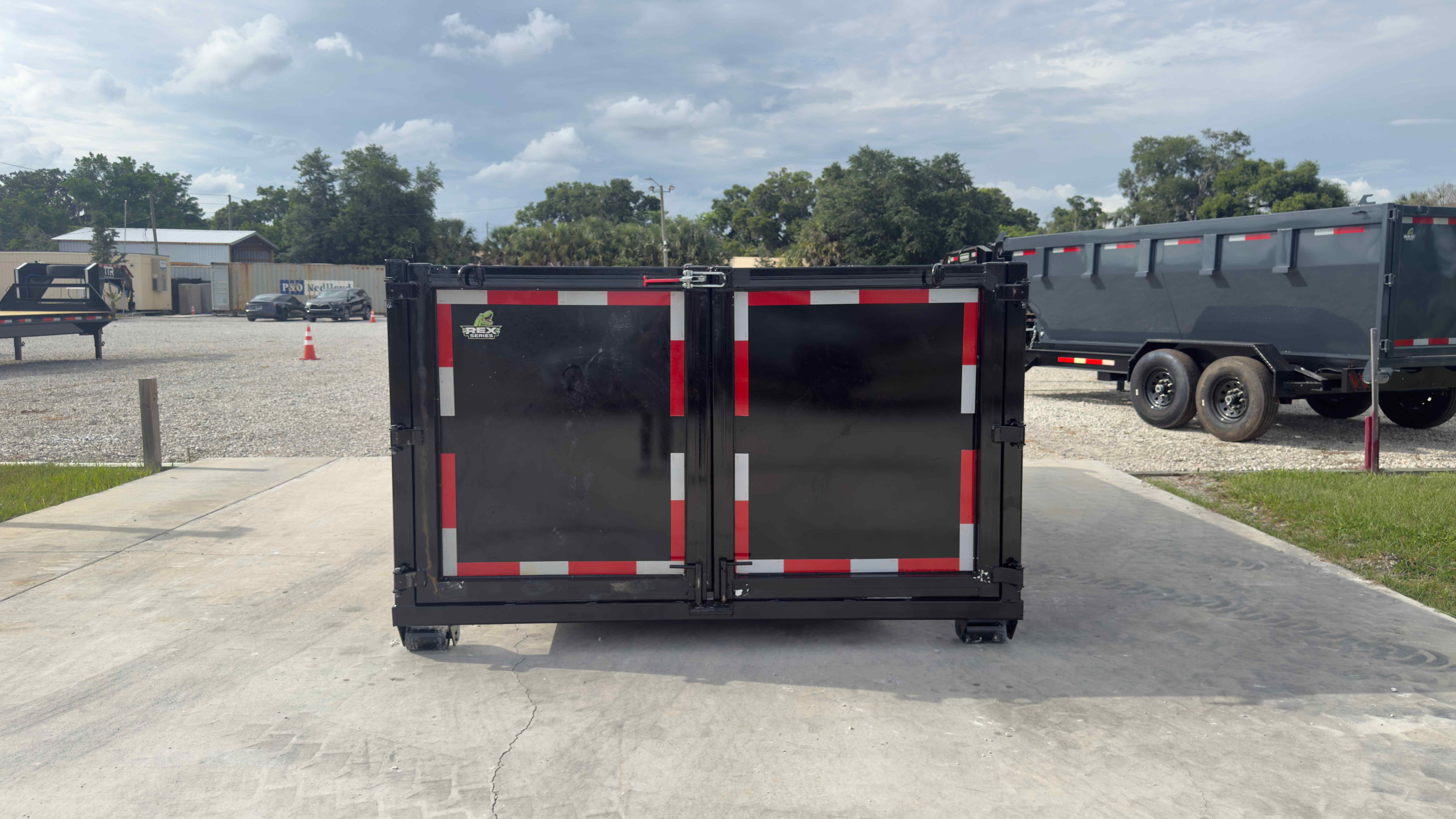 New 7×16 STEEL PINES Roll Off Trailer