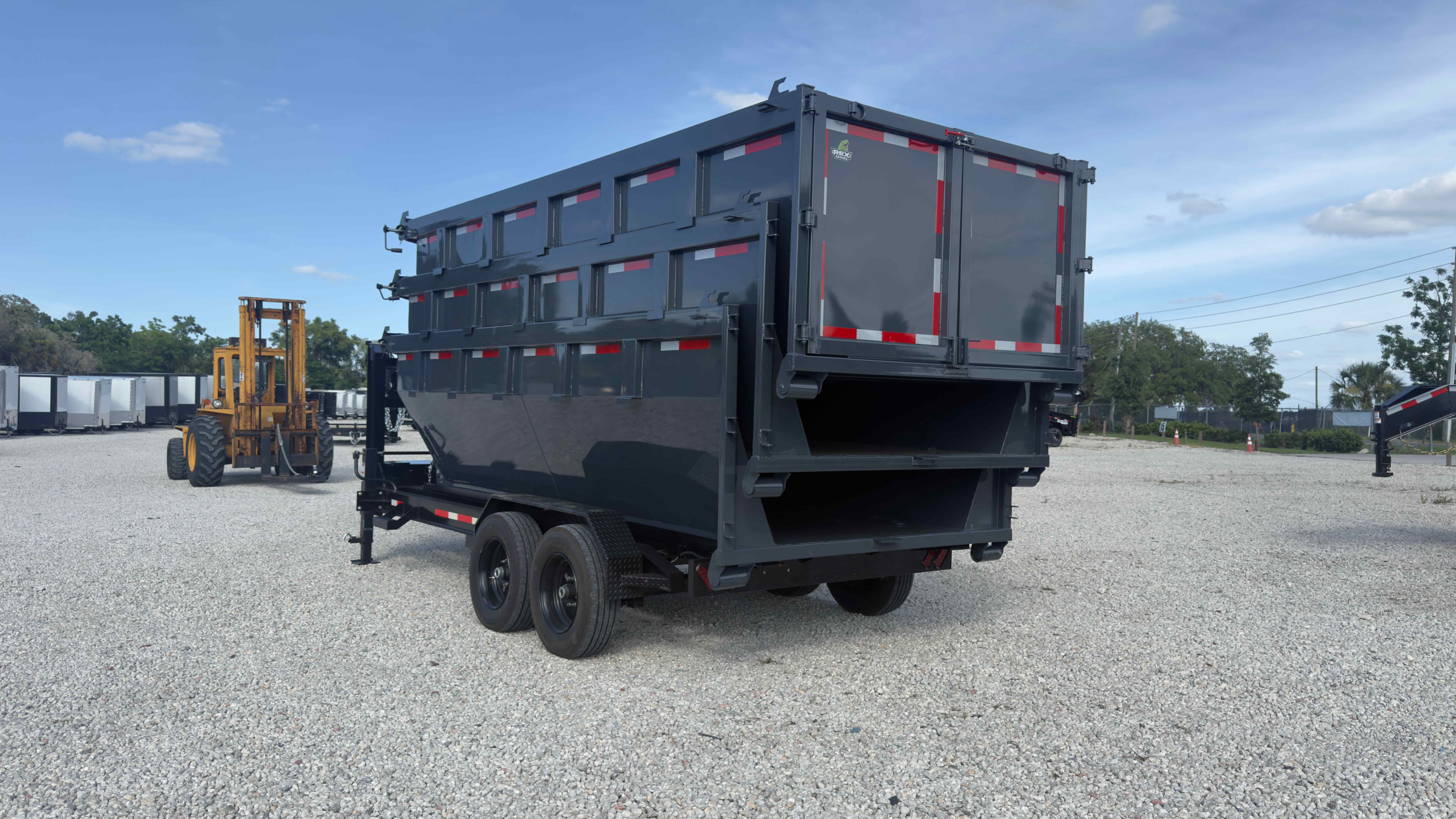 New 7×14 STEEL PINES Roll Off Trailer