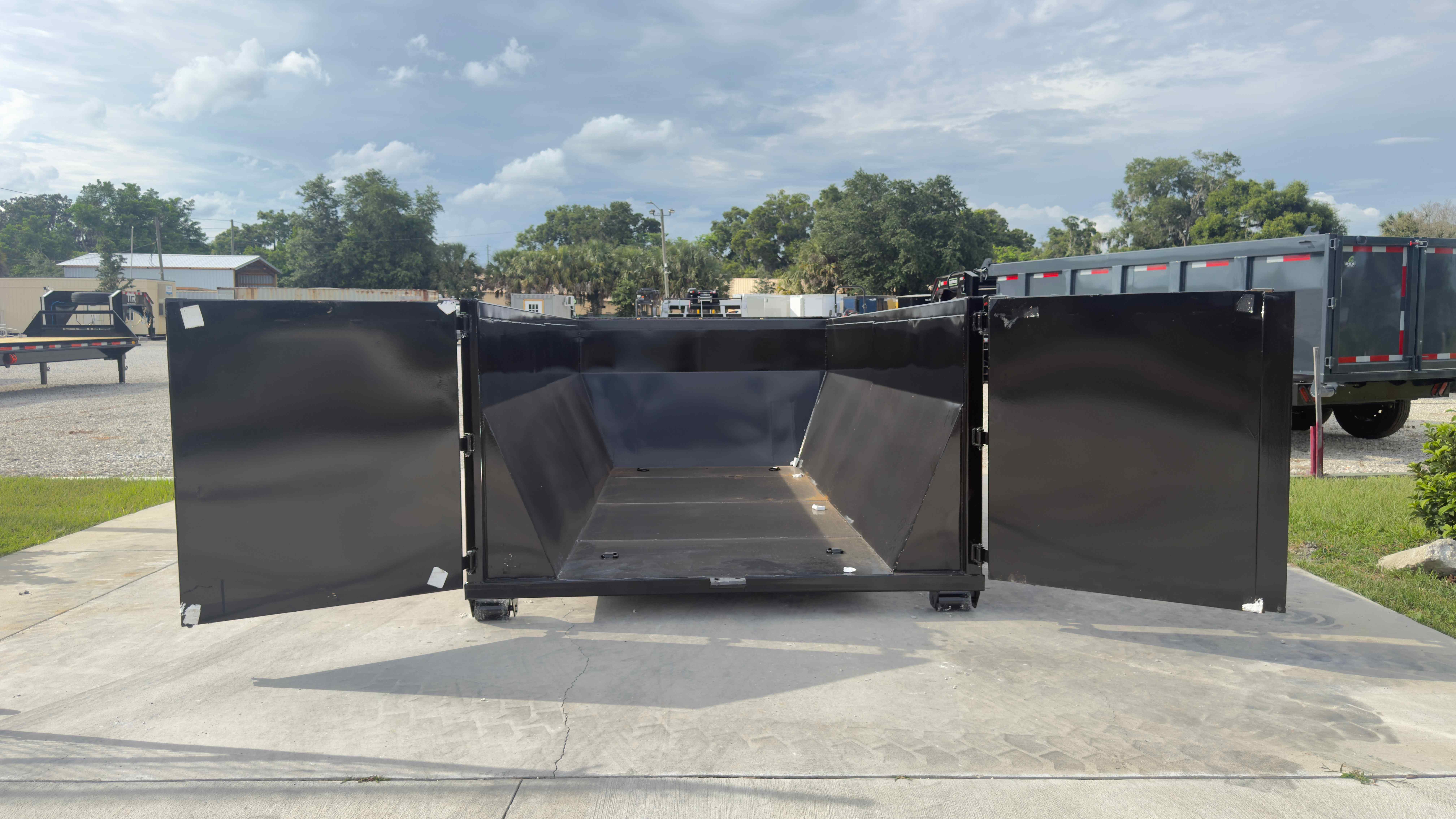 New 7×16 STEEL PINES Roll Off Trailer