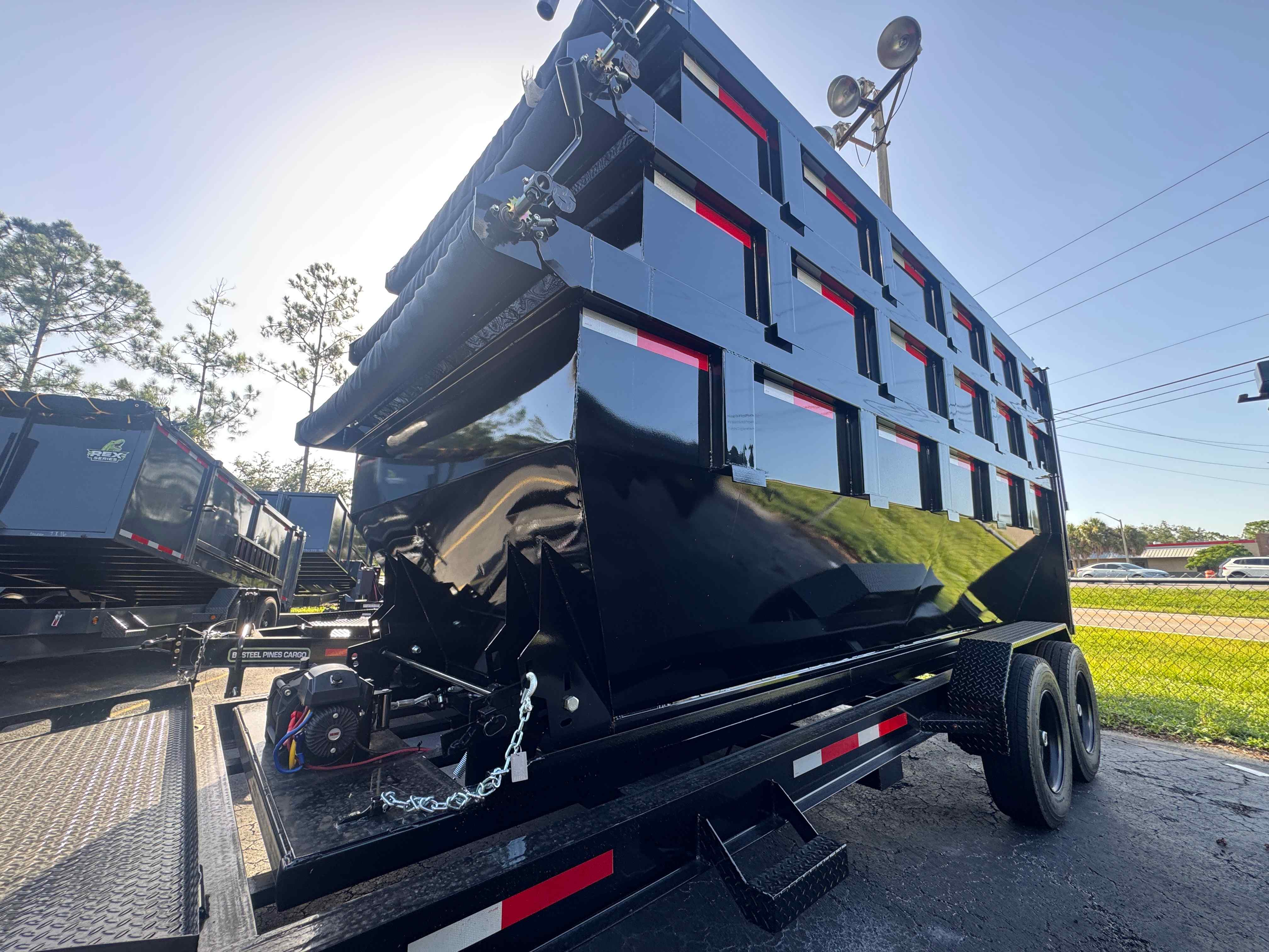 New 7×14 STEEL PINES Roll Off Trailer
