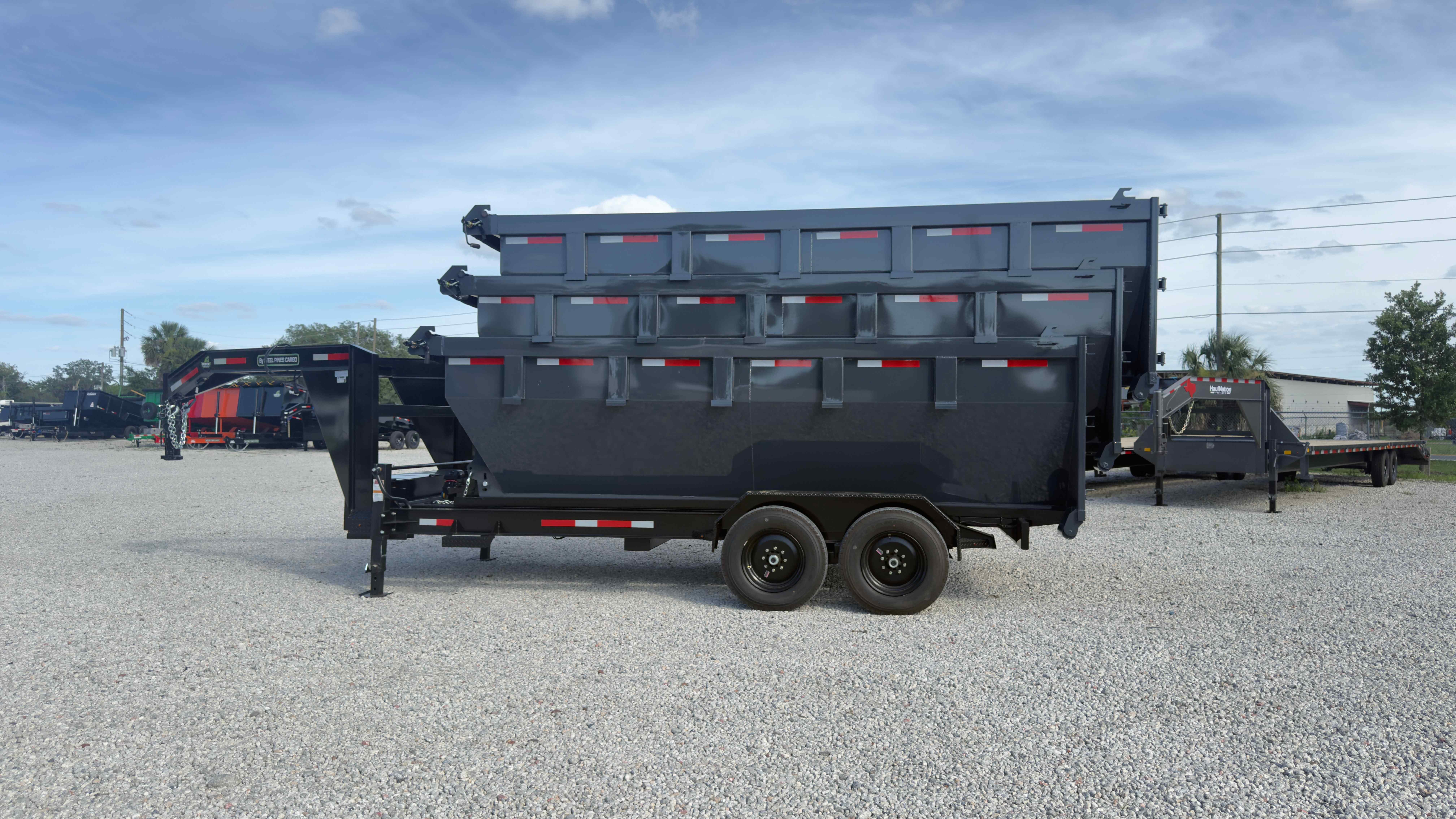 New 7×14 STEEL PINES Roll Off Trailer