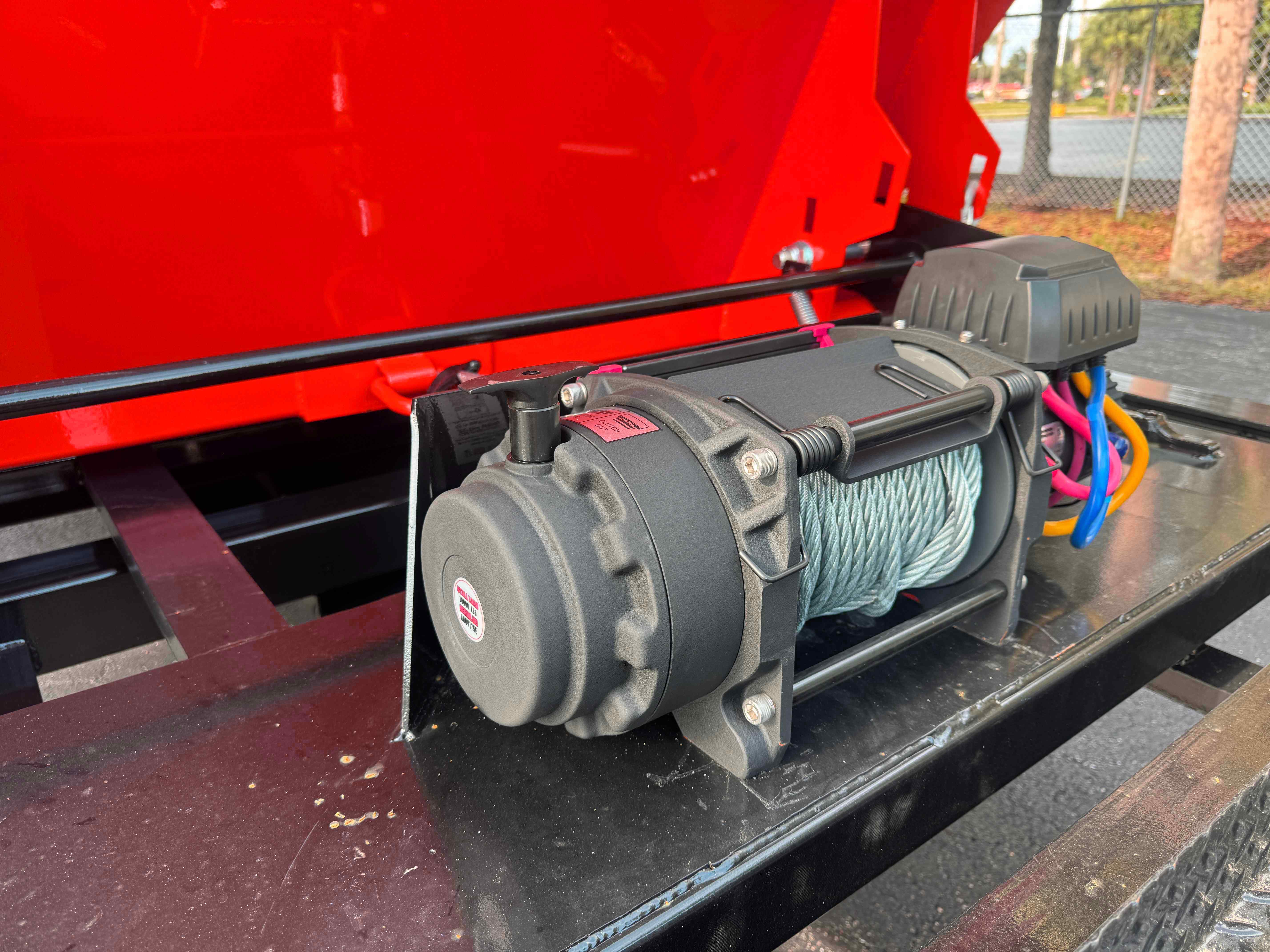 New 7×16 STEEL PINES Roll Off Trailer