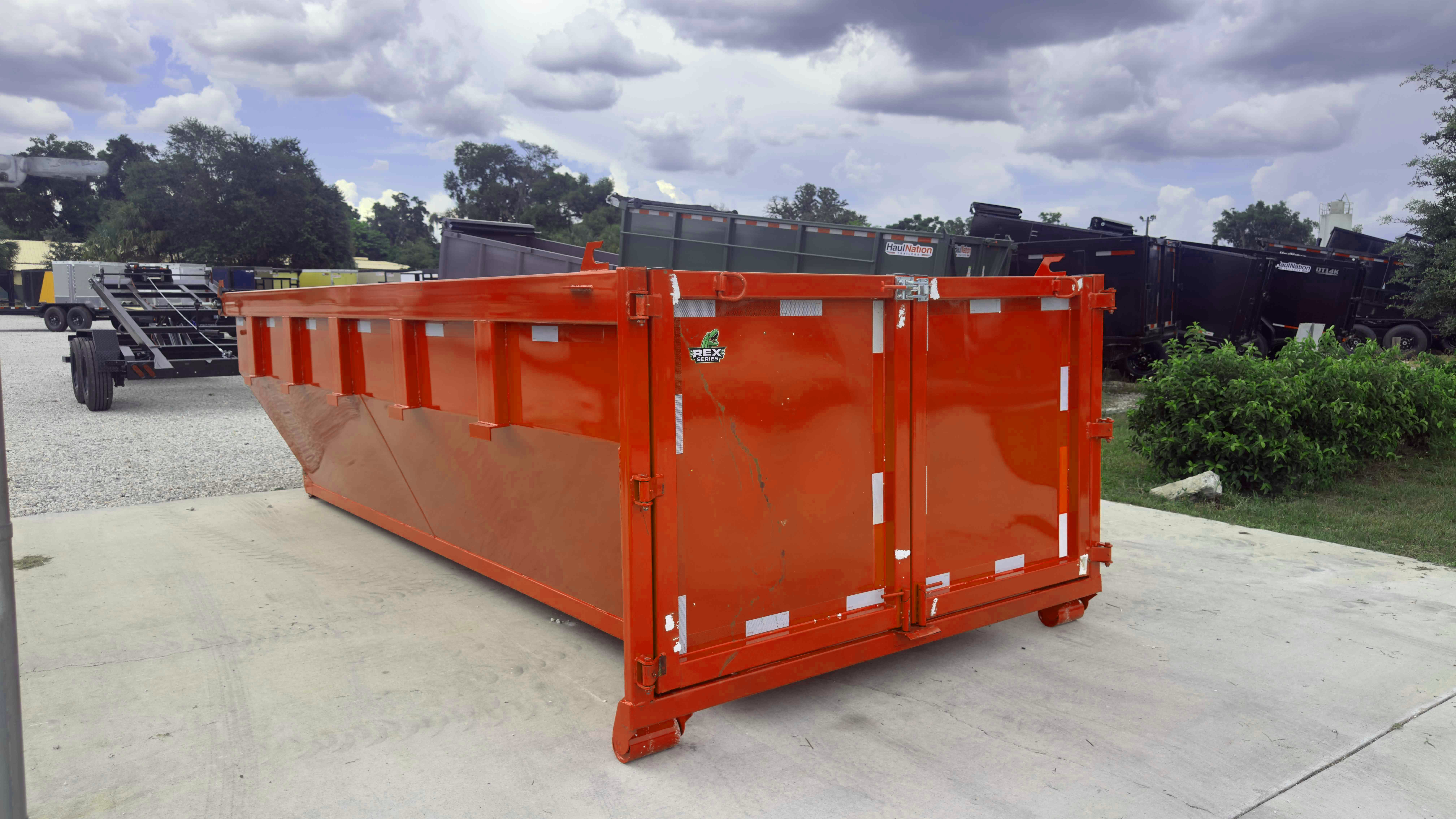 New 7×14 STEEL PINES Roll Off Trailer