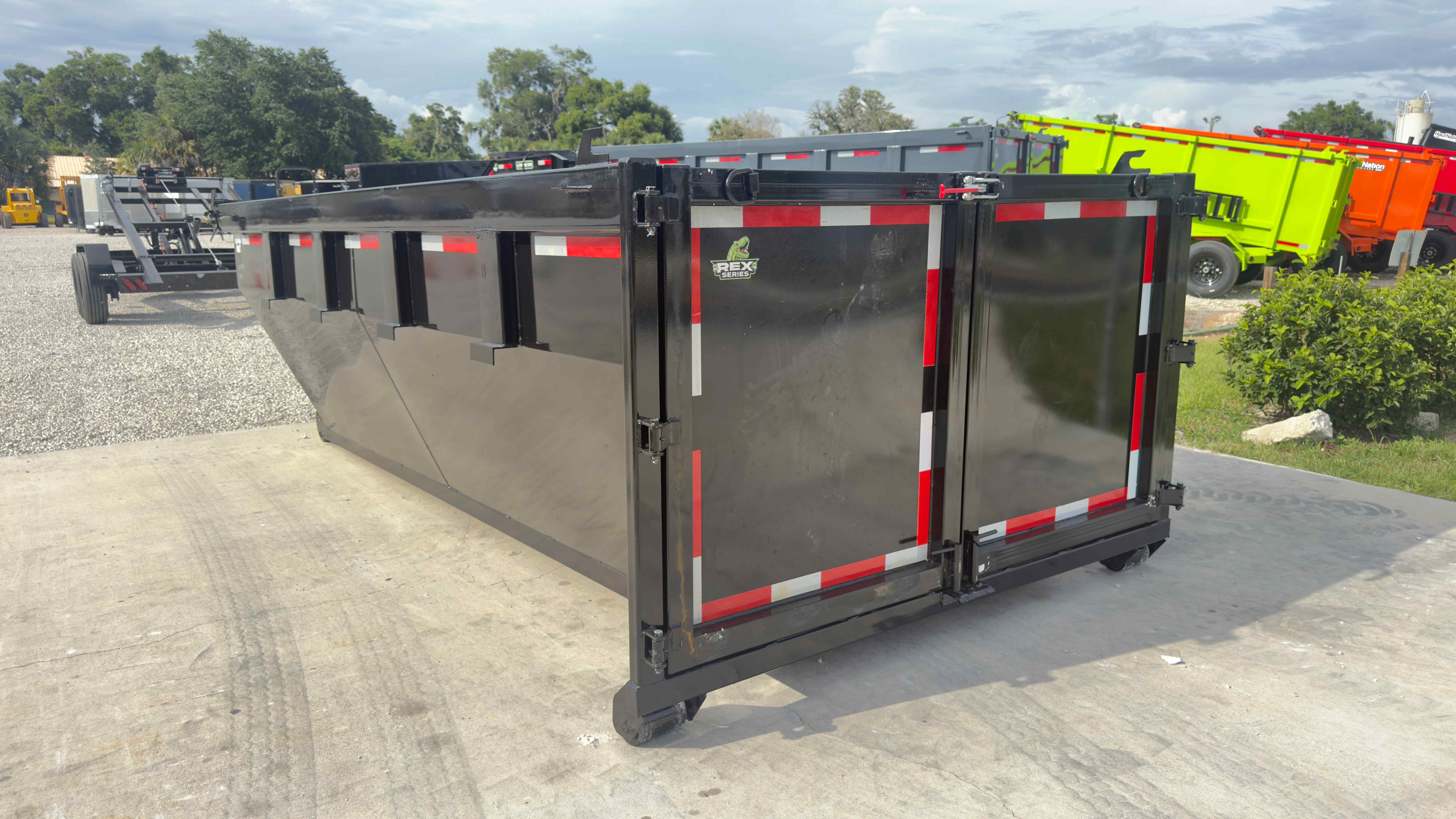 New 7×16 STEEL PINES Roll Off Trailer