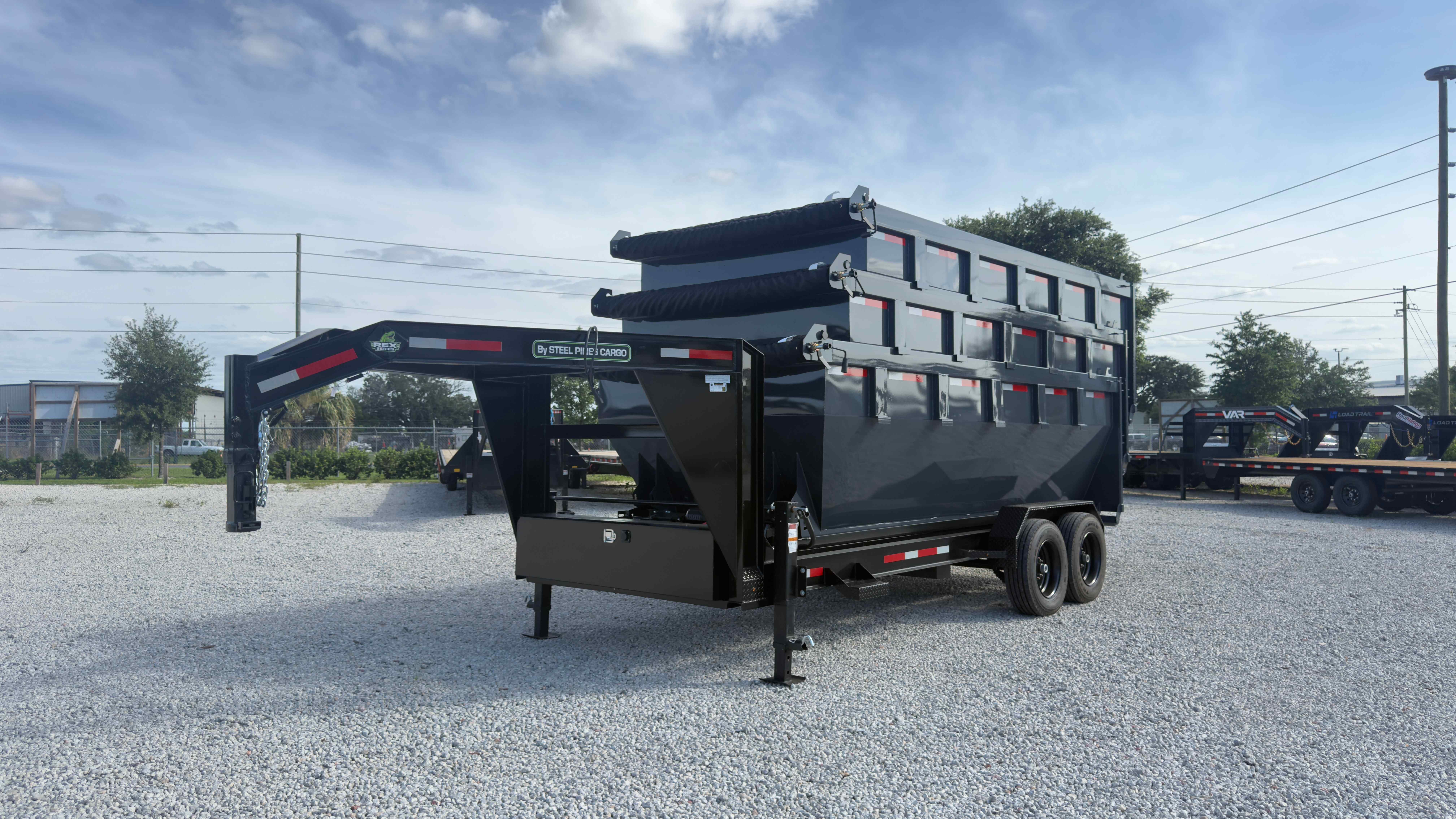 New 7×14 STEEL PINES Roll Off Trailer