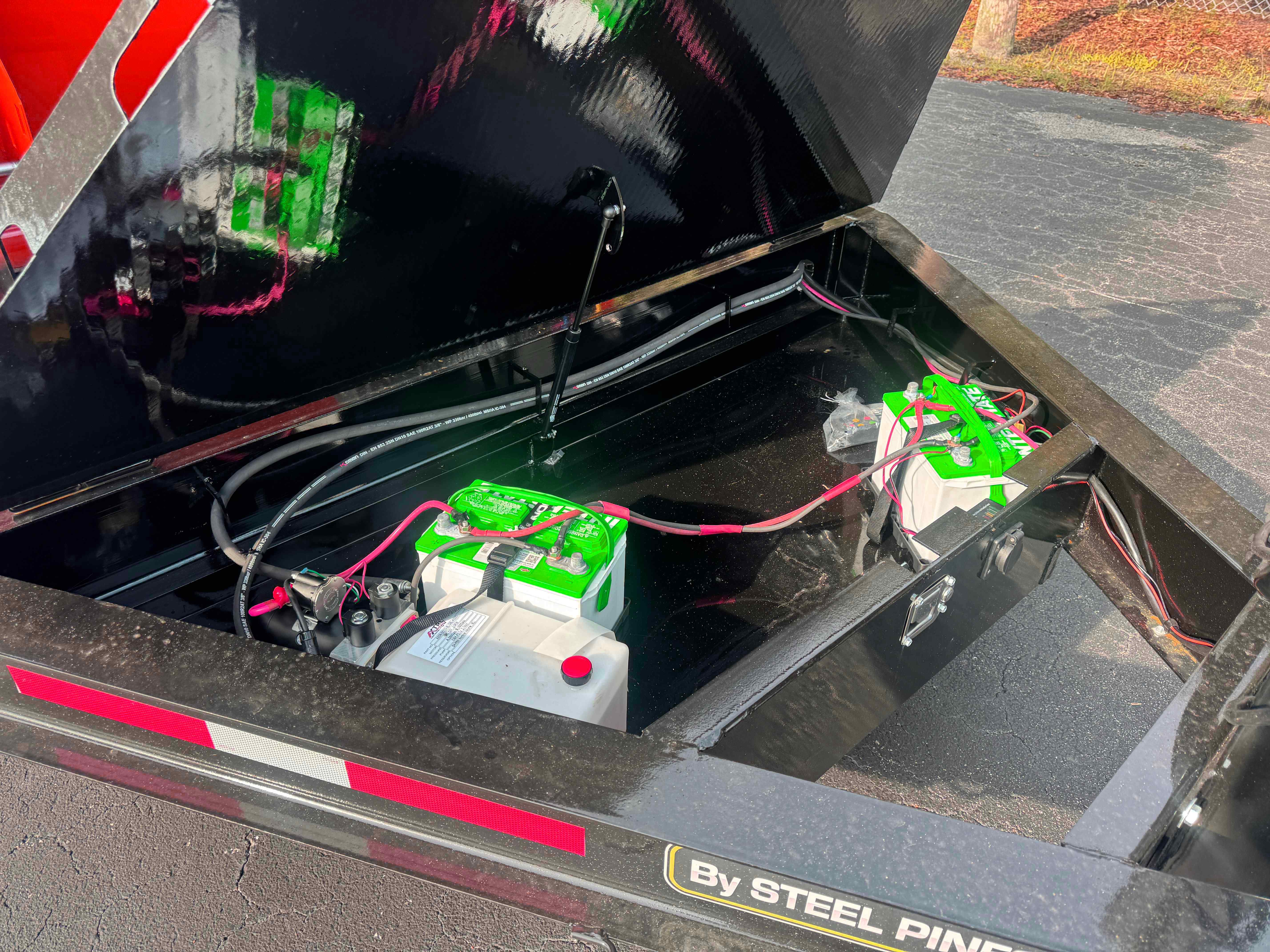 New 7×16 STEEL PINES Roll Off Trailer