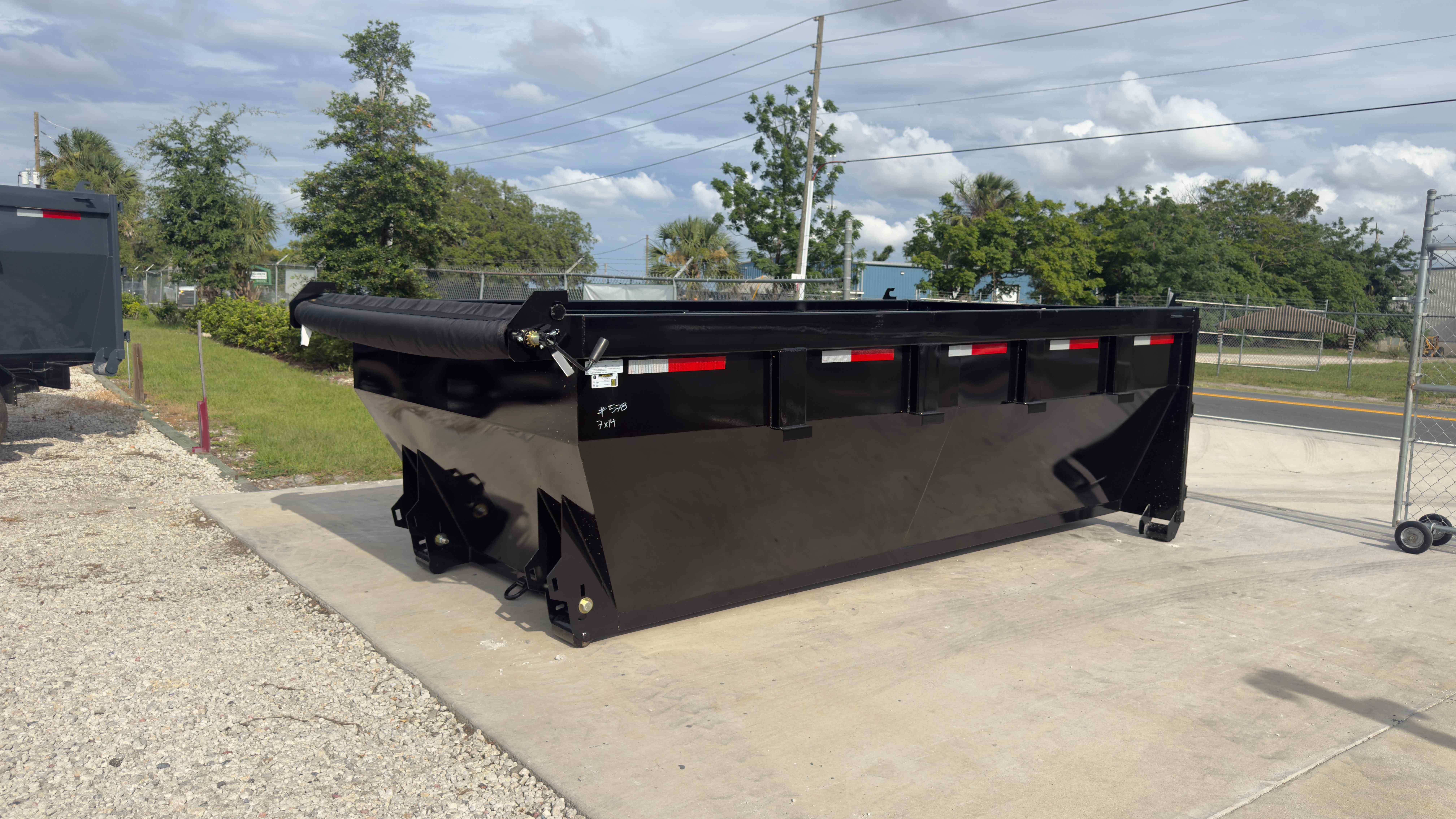 New 7×16 STEEL PINES Roll Off Trailer