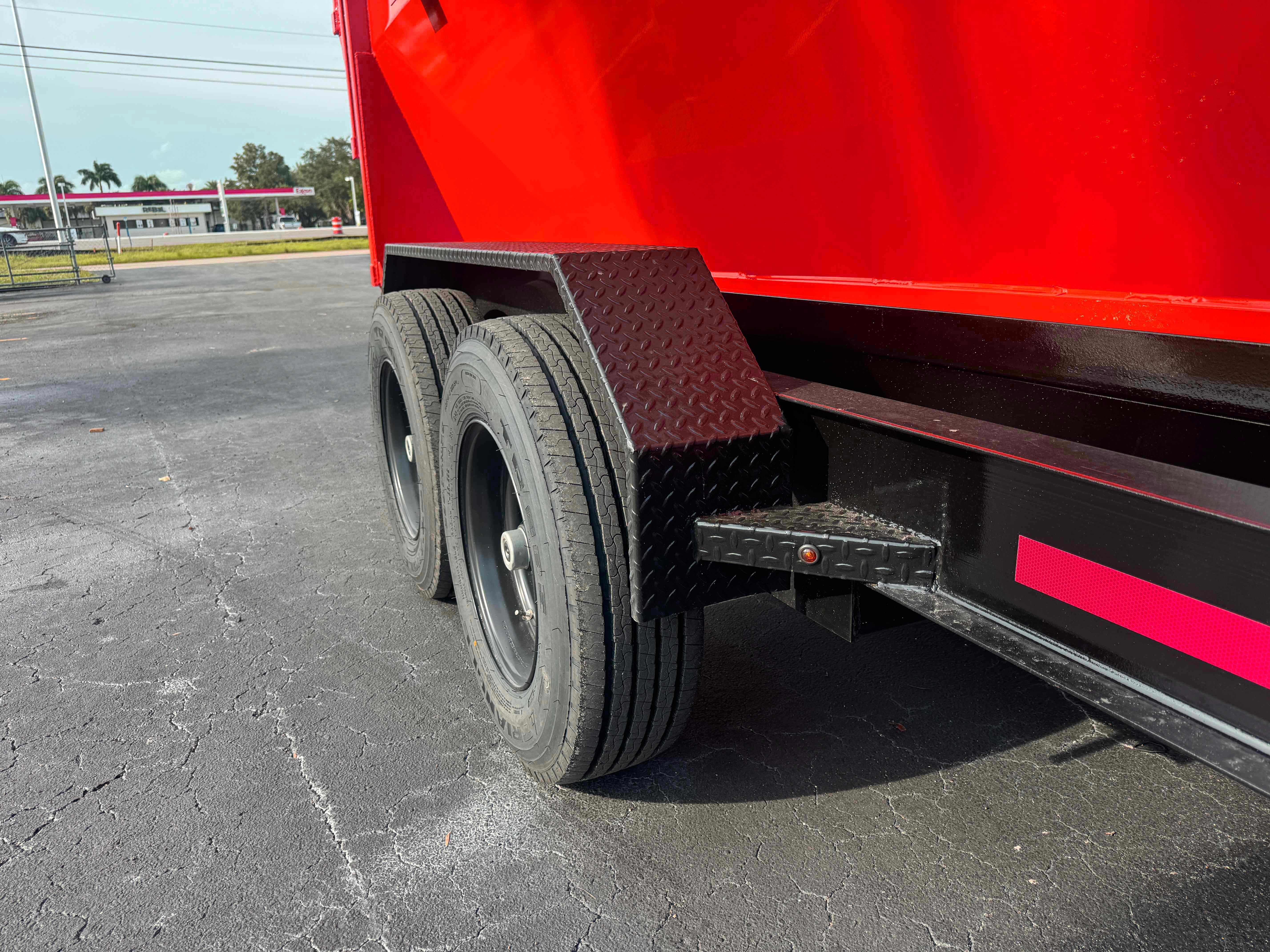 New 7×16 STEEL PINES Roll Off Trailer
