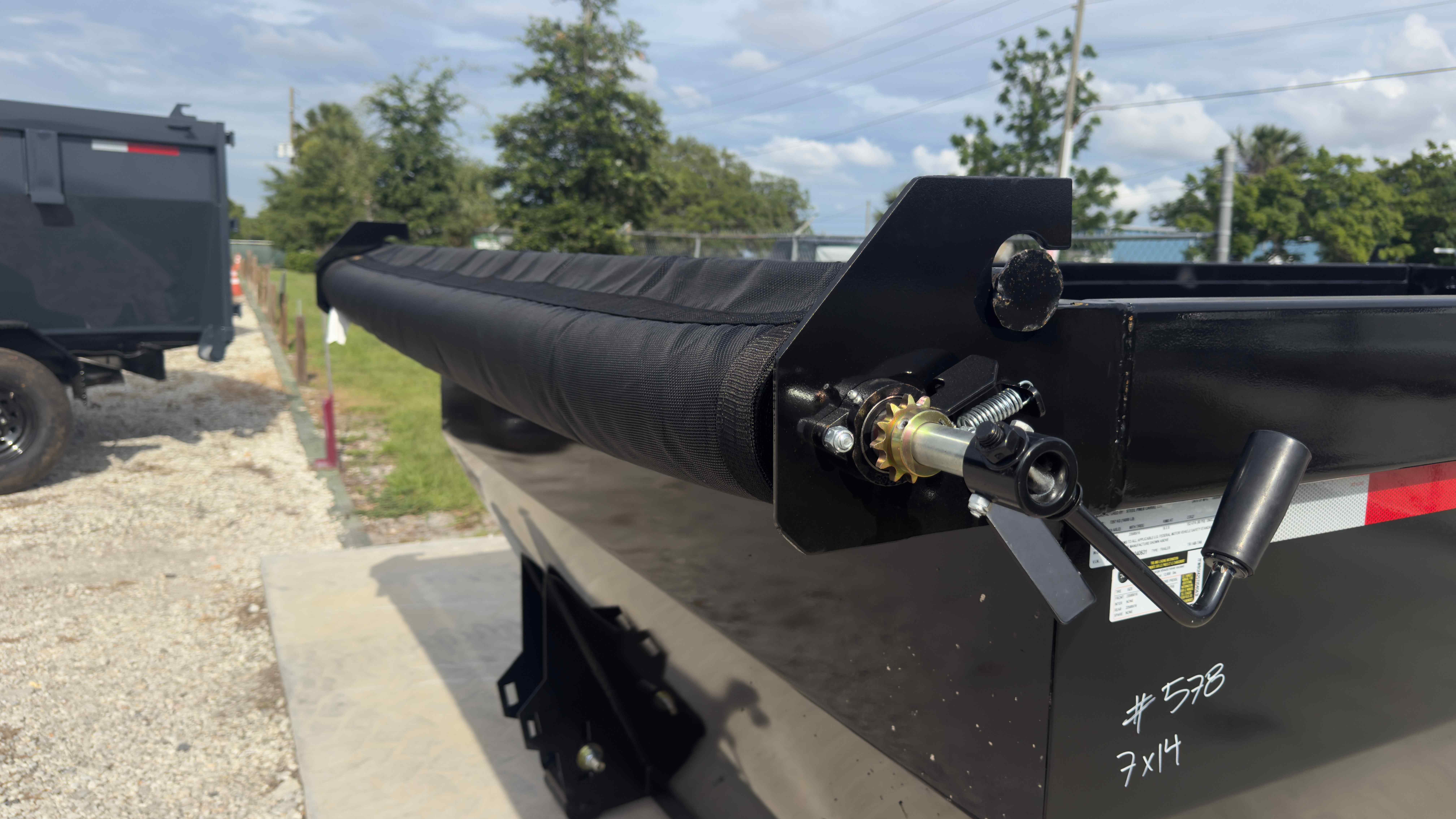 New 7×16 STEEL PINES Roll Off Trailer