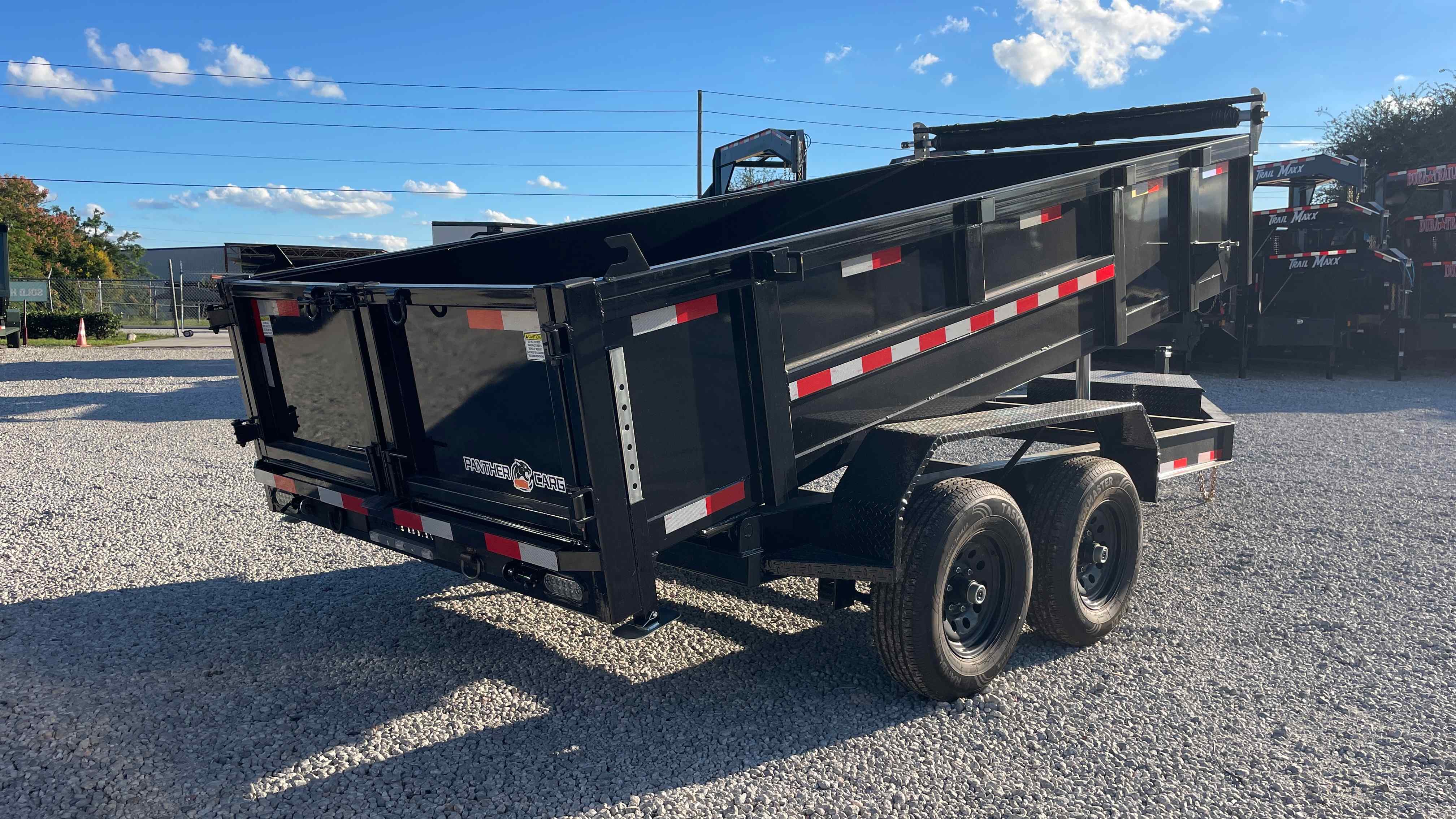 New 6×14 Panther Cargo Dump Trailer