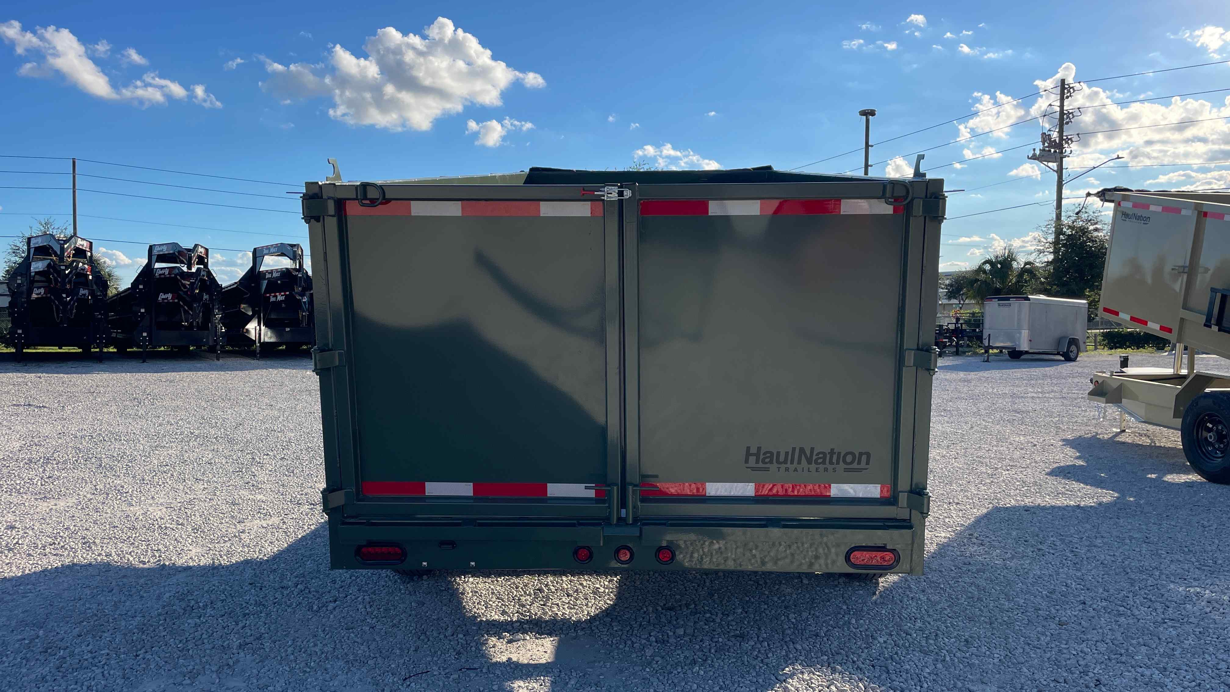 New 7×16 STEEL PINES Dump Trailer