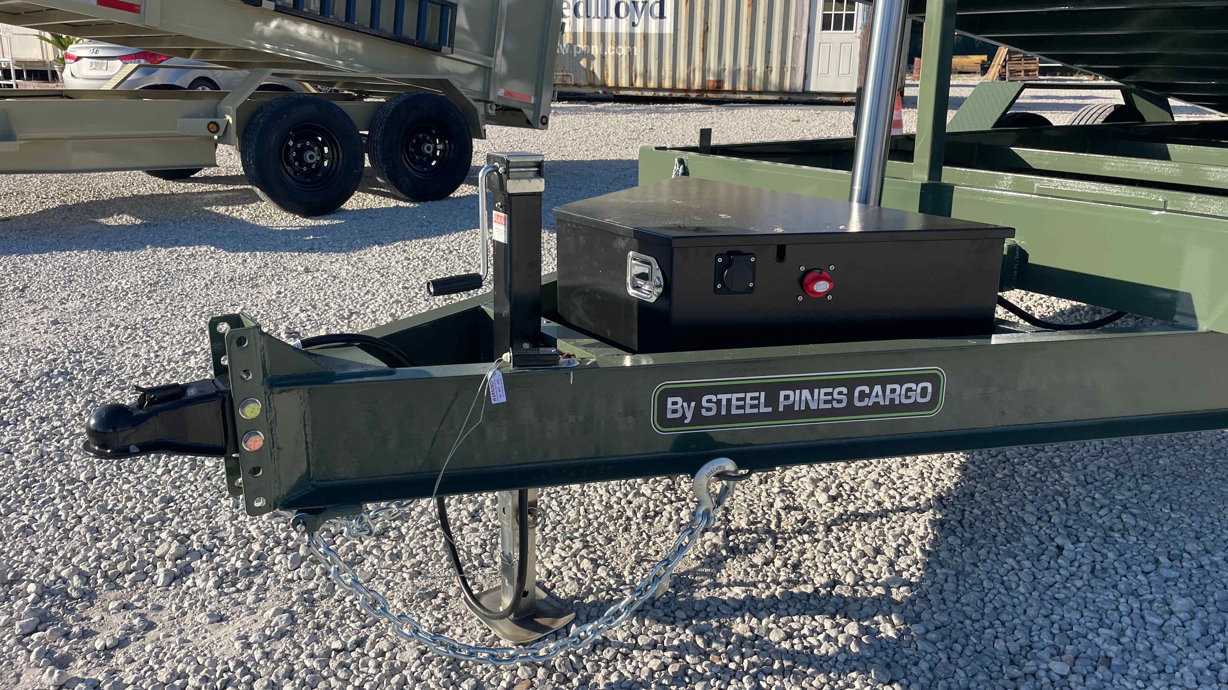 New 7×16 STEEL PINES Dump Trailer