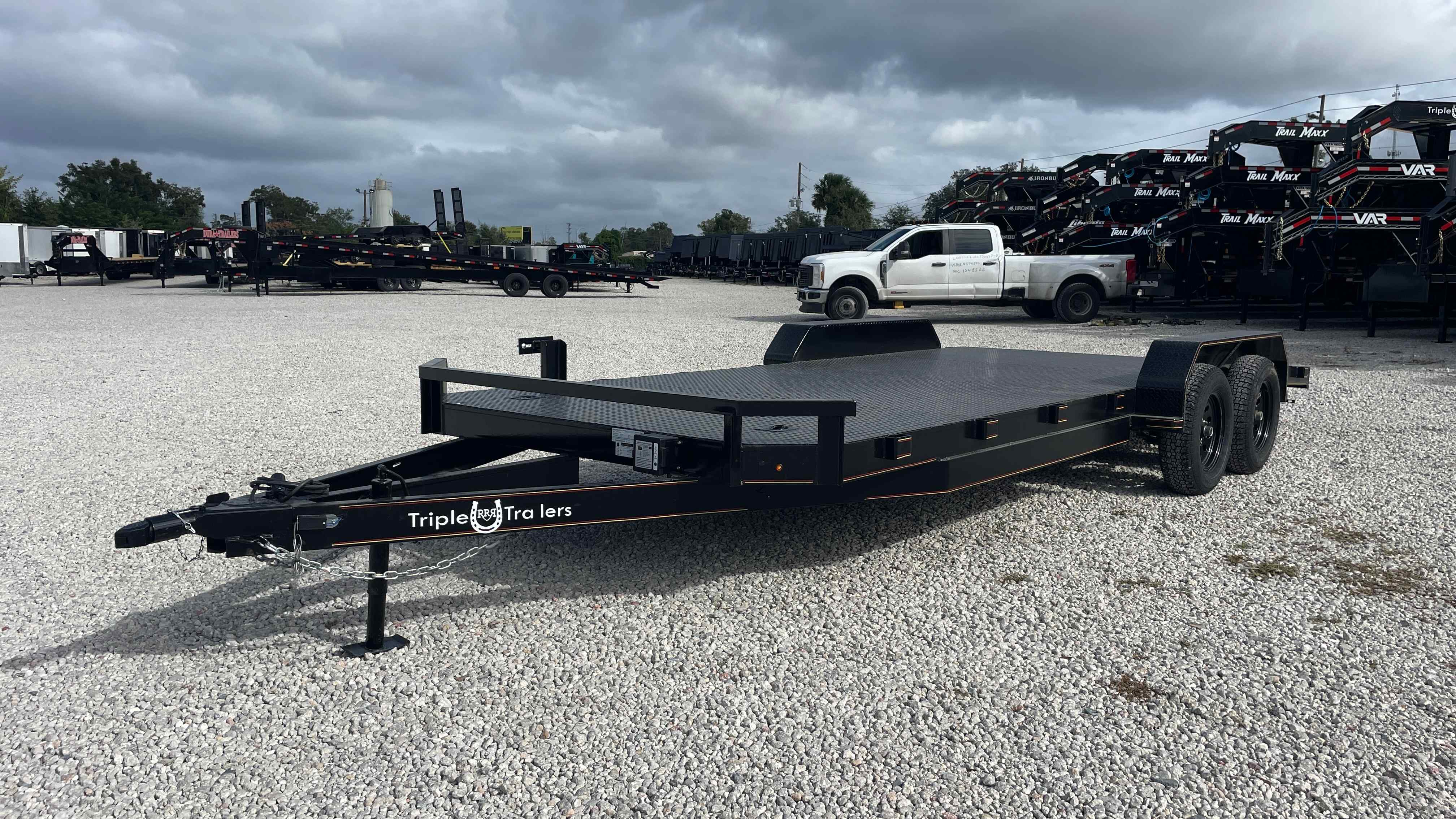 New 7×20 TRIPLE R Car Trailer