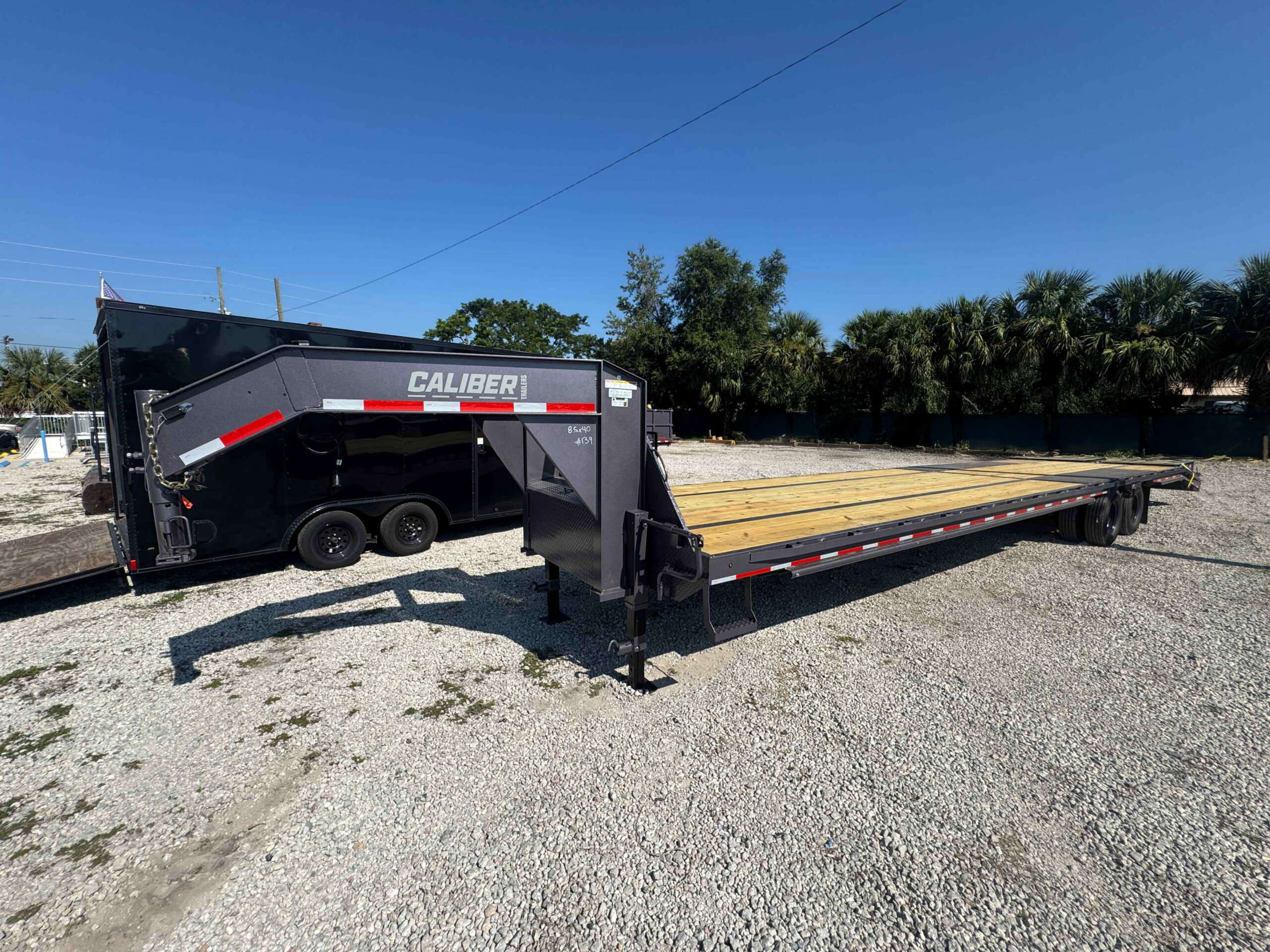 New 8.5×40 CALIBER Flatbed Trailer