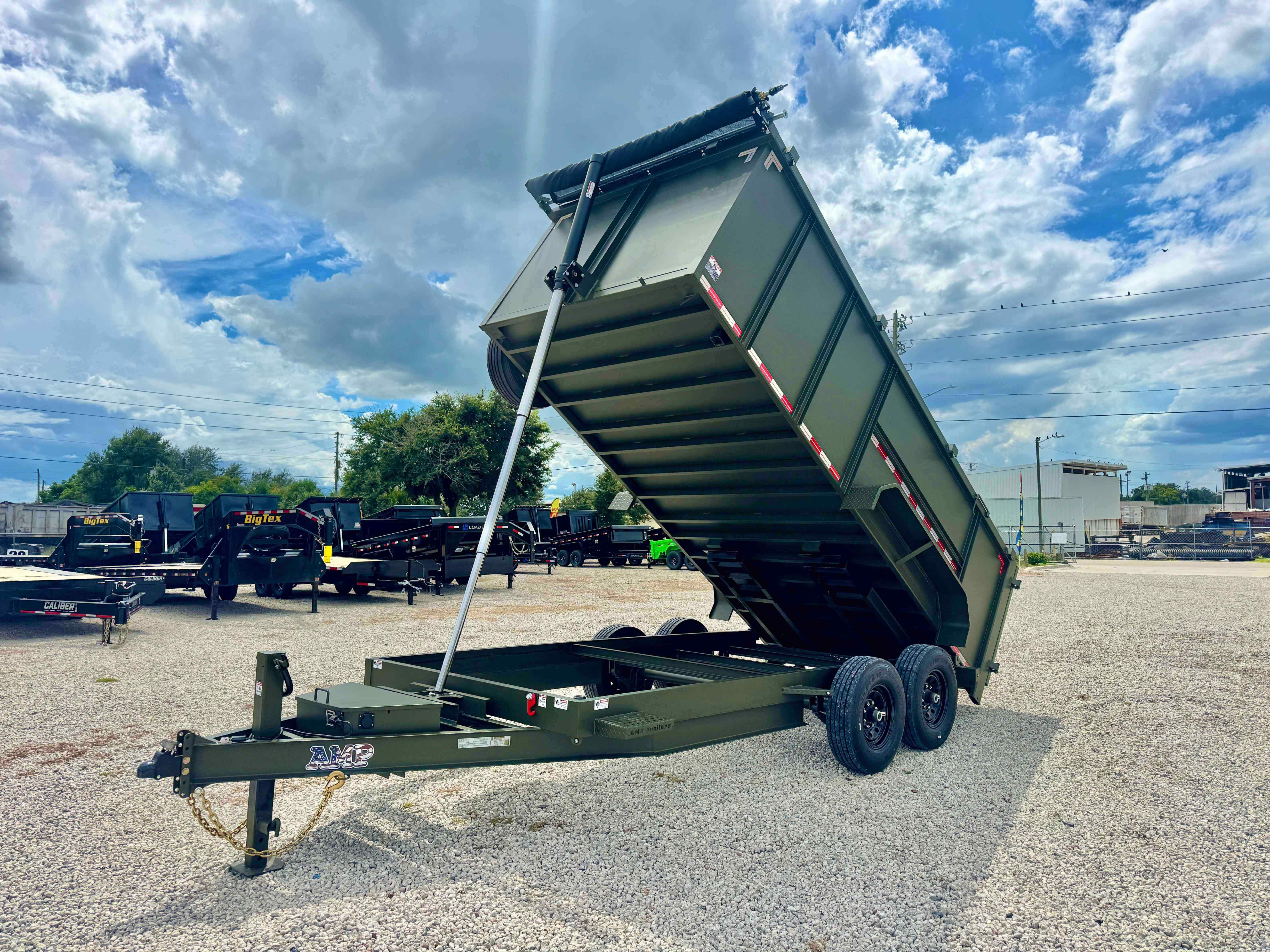 New 7×16 HaulNation Trailers Dump Trailer