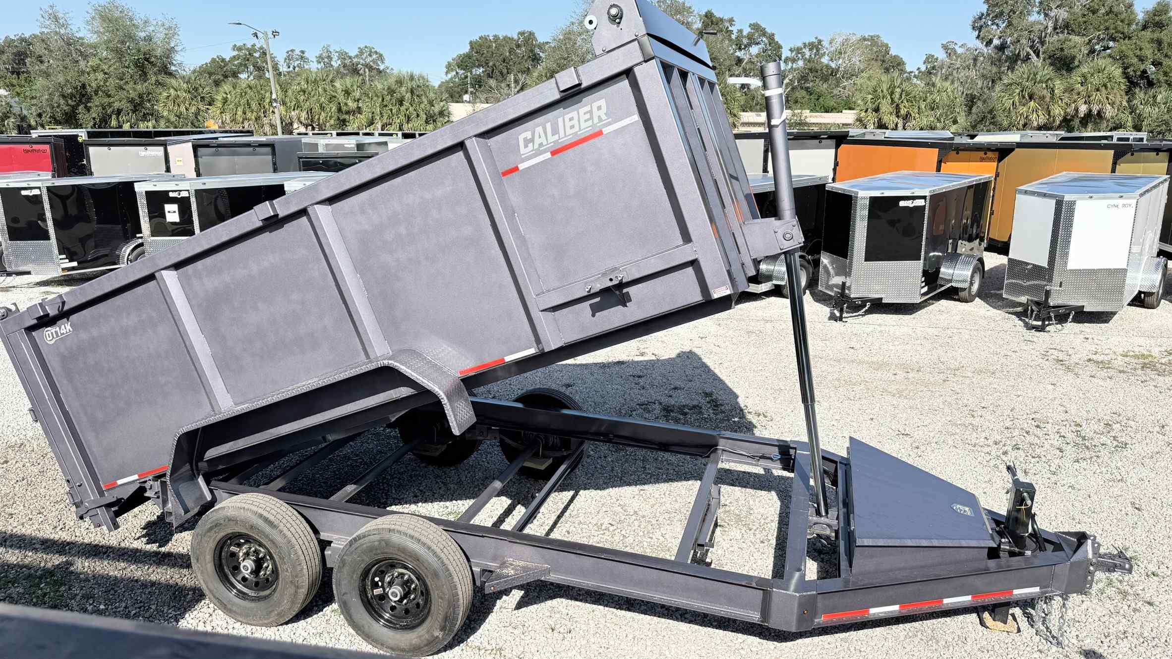 New 7×14 CALIBER Dump Trailer
