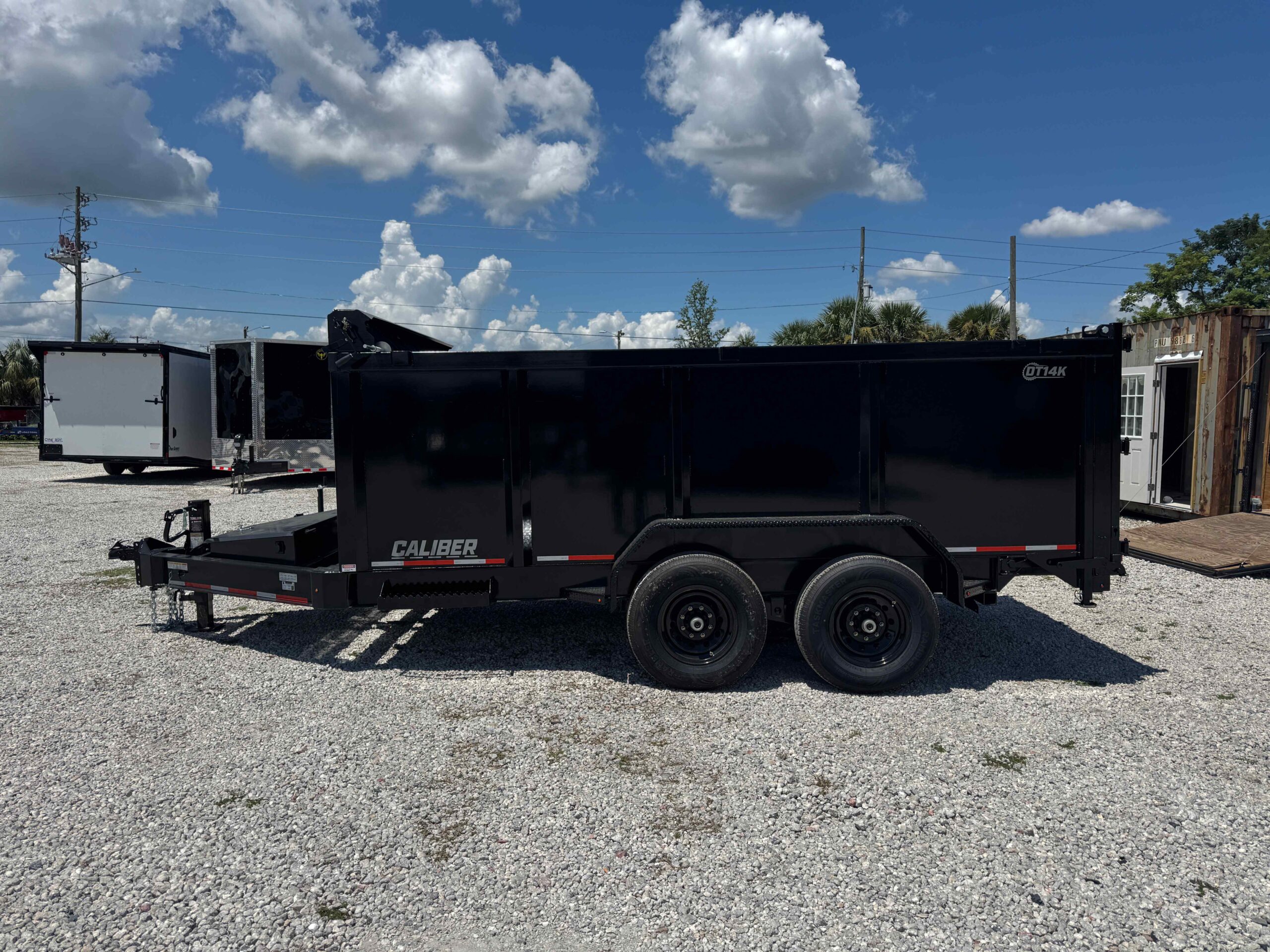 New 7×14 CALIBER Dump Trailer