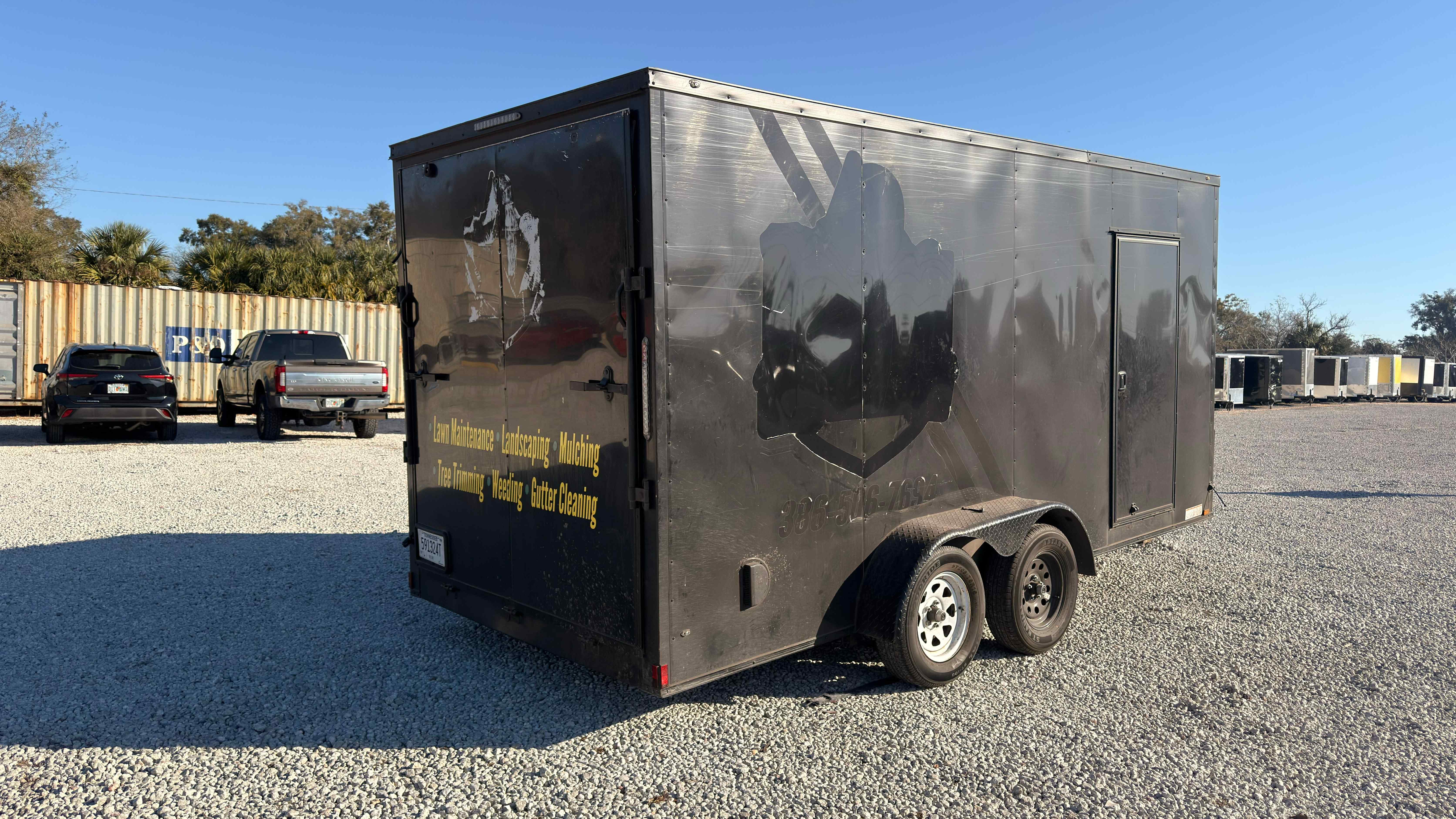 Used 7×16 GIDDY UP Enclosed Trailer