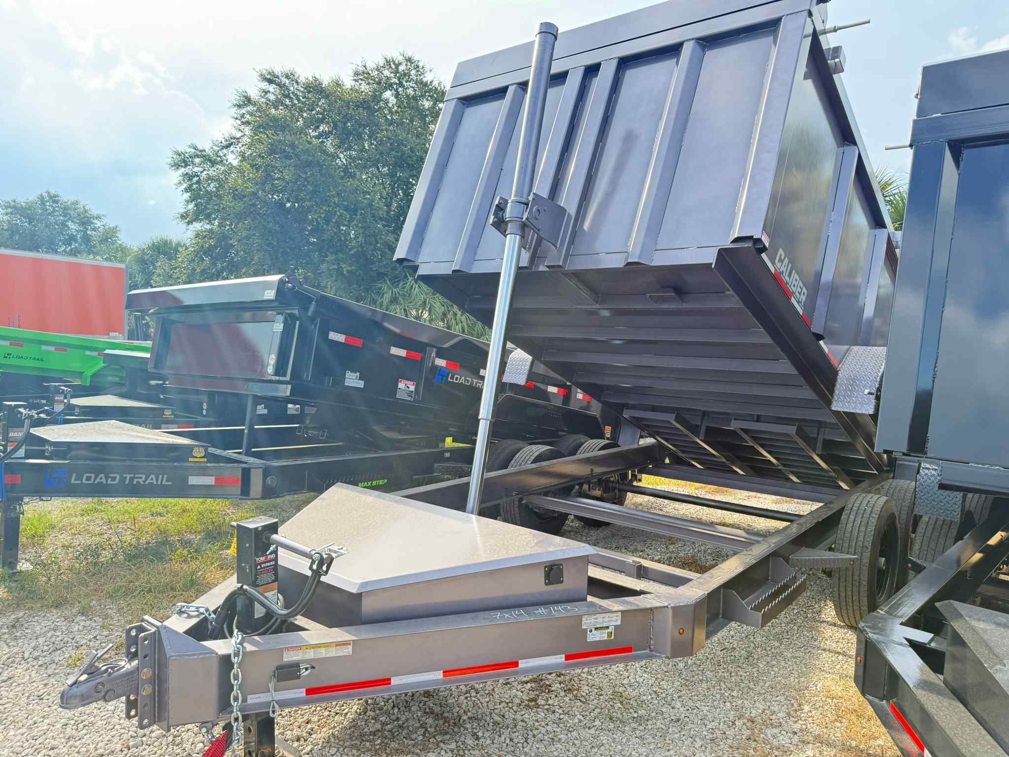 New 7×14 CALIBER Dump Trailer