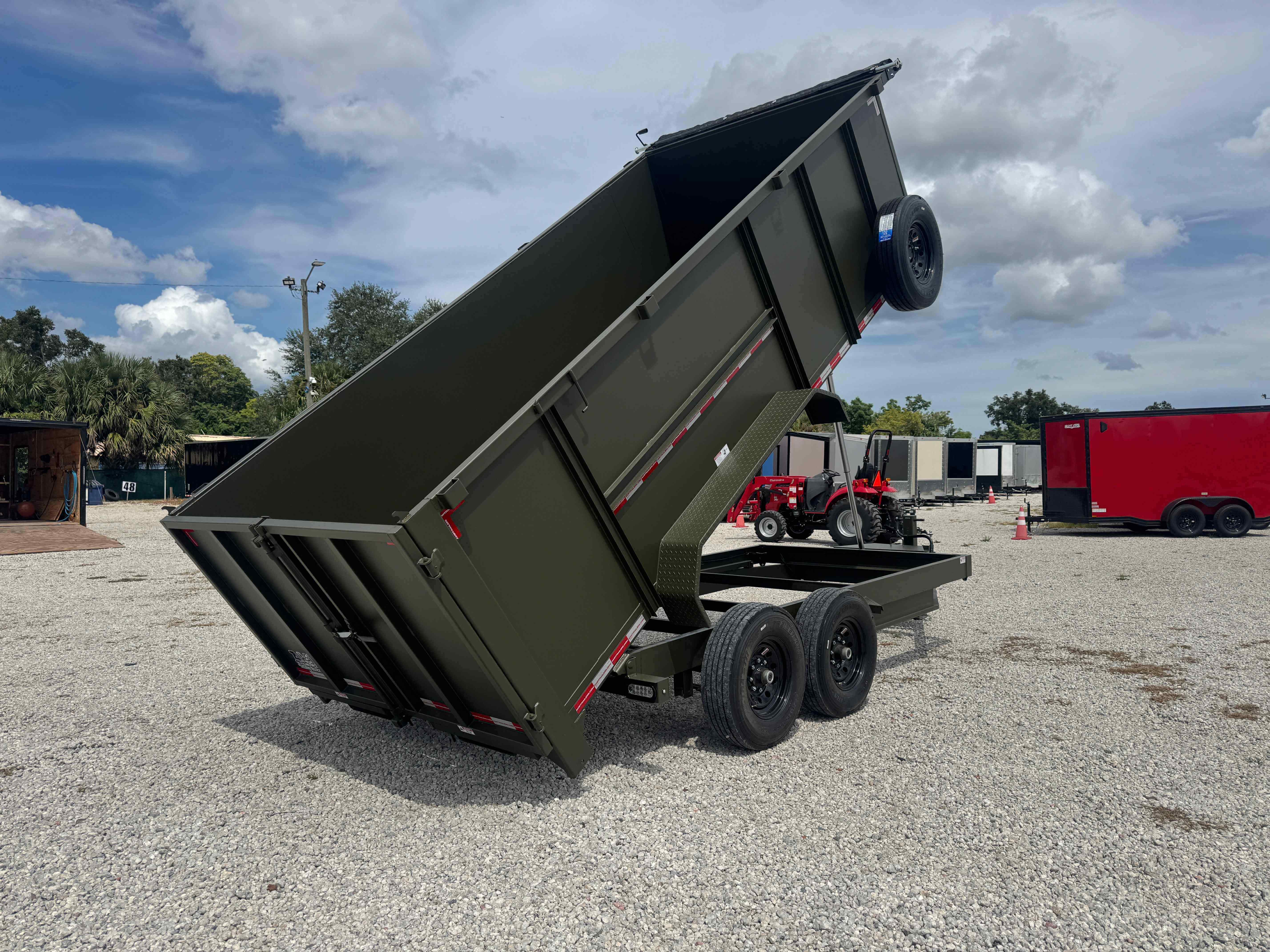 New 7×16 HaulNation Trailers Dump Trailer
