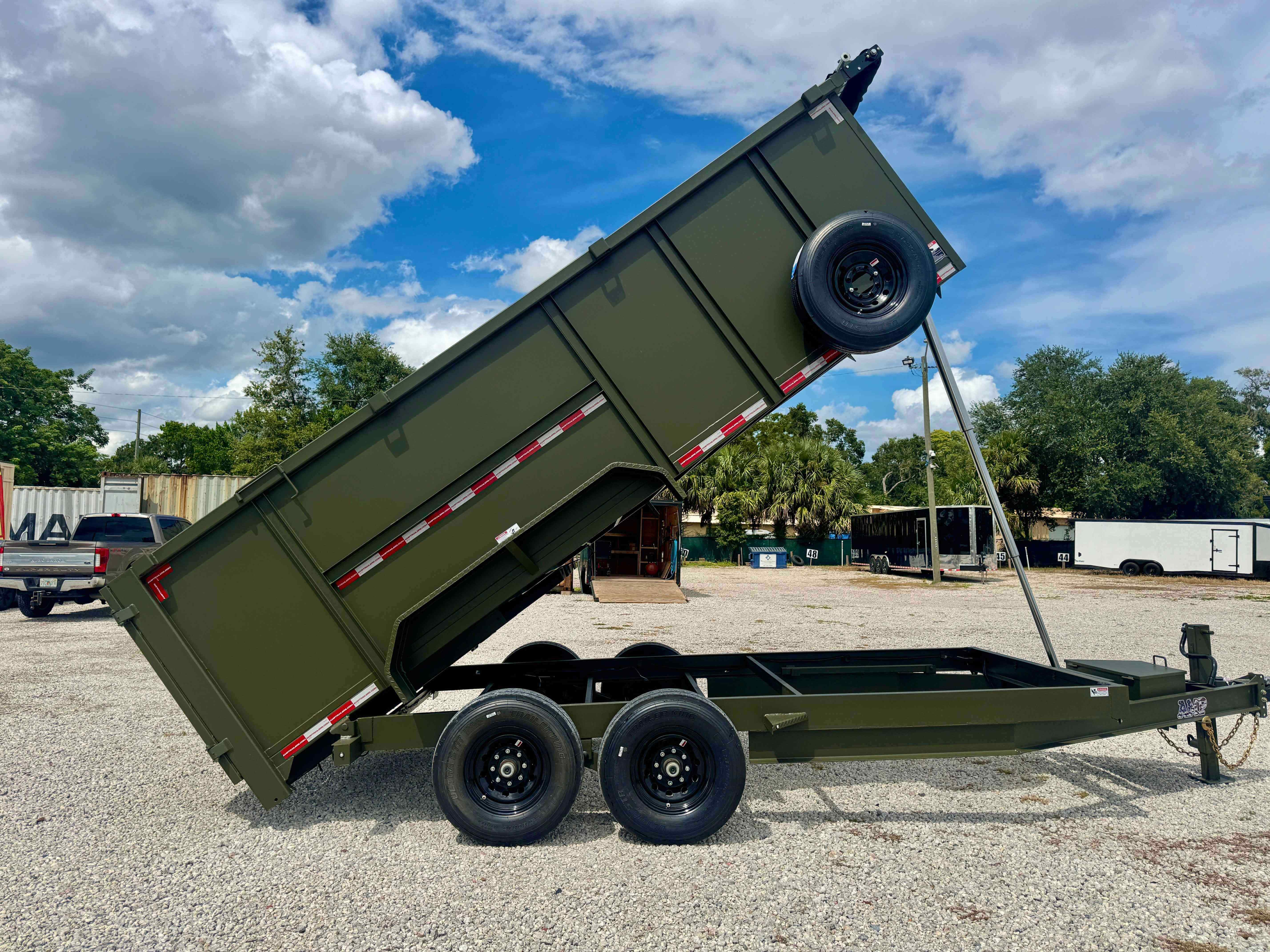 New 7×16 HaulNation Trailers Dump Trailer