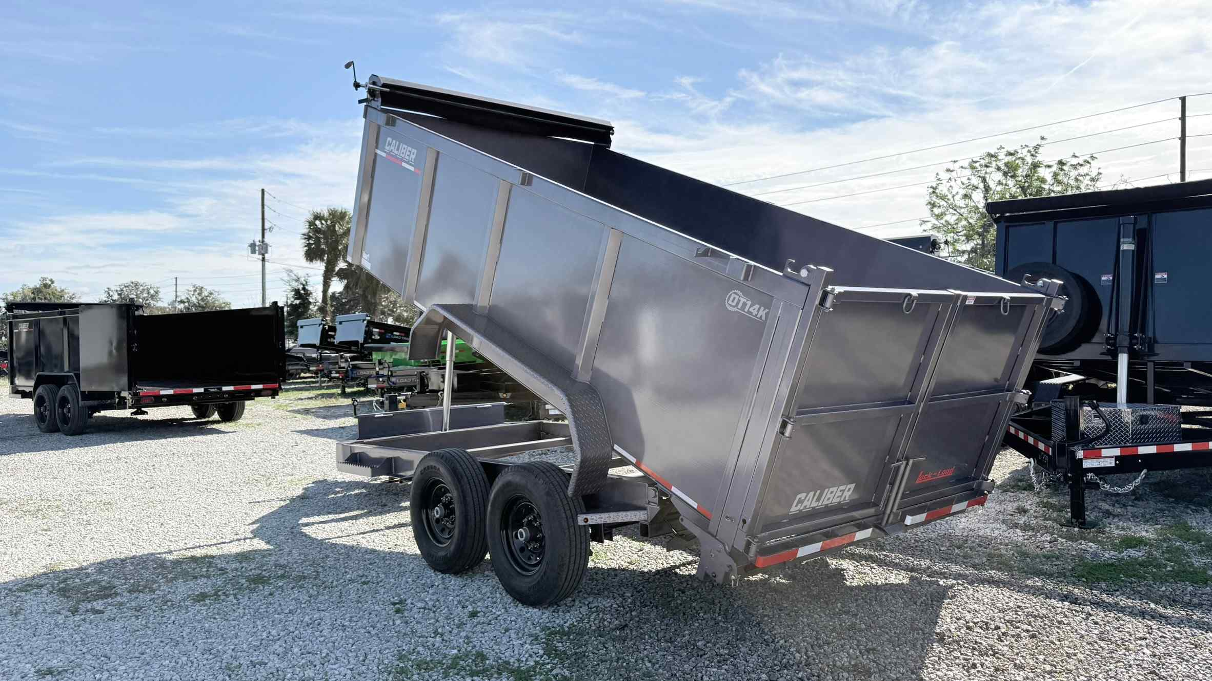 New 7×14 CALIBER Dump Trailer