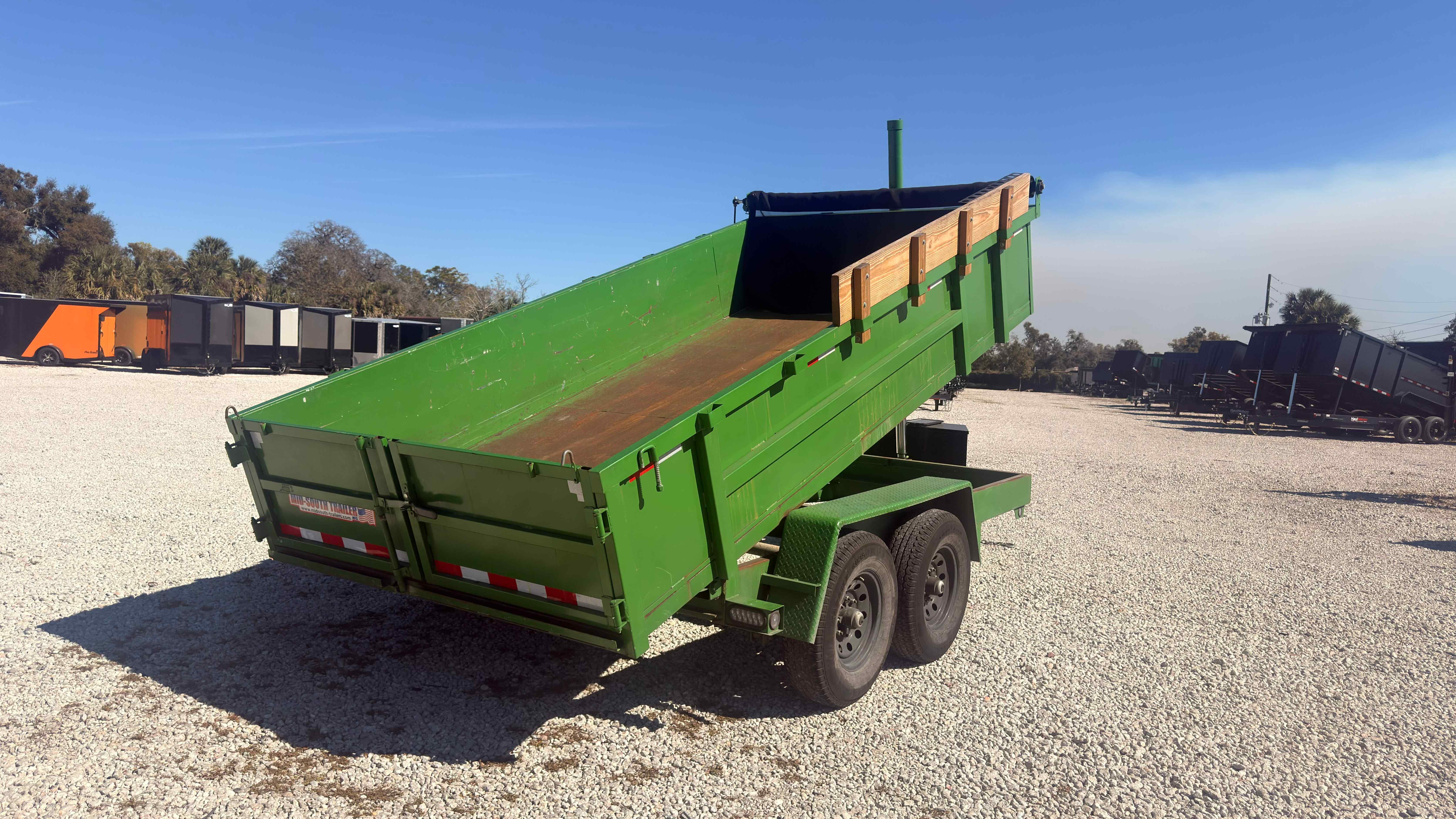 Used 7×14 MID SOUTH Dump Trailer